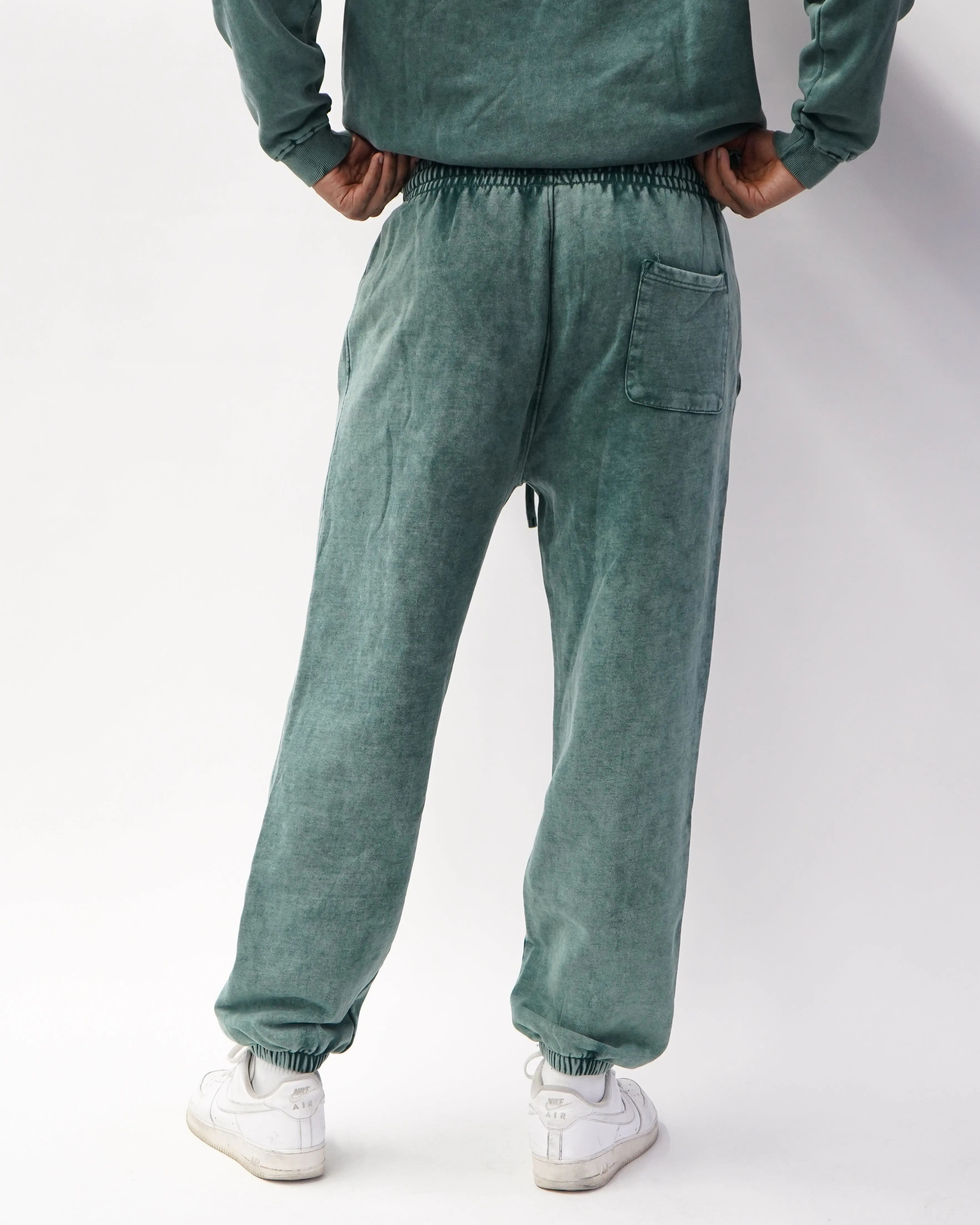 Acid Wash Joggers - Pine sold by First Health Apparel product image thumbnail 5