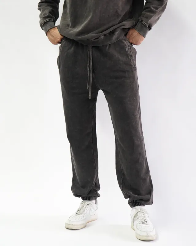Acid Wash Joggers - Espresso sold by First Health Apparel