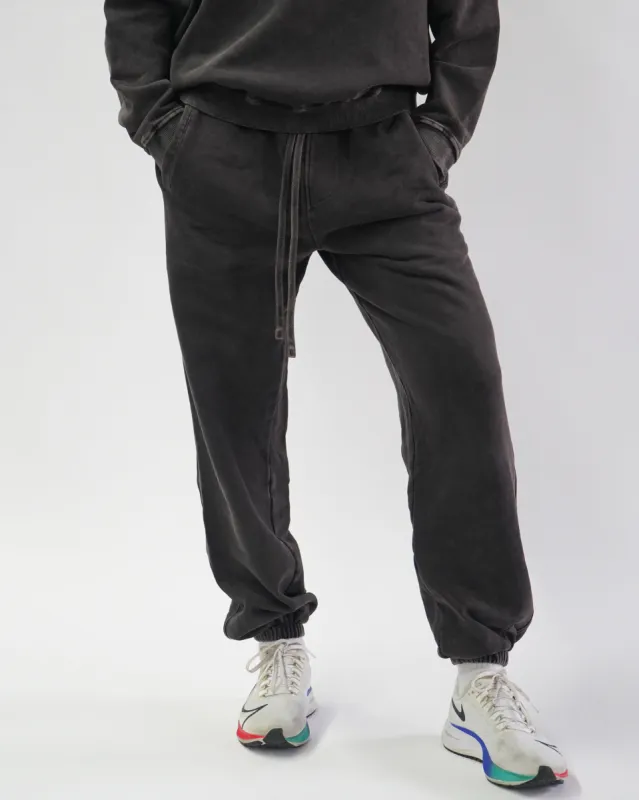 Acid Wash Joggers - Espresso sold by First Health Apparel