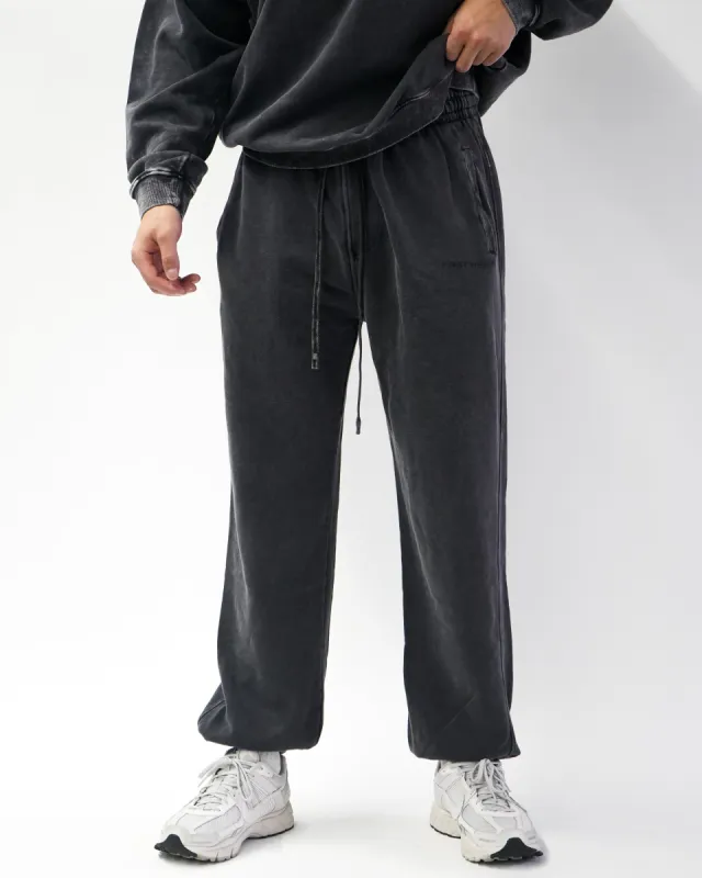 Acid Wash Joggers - Smoke sold by First Health Apparel