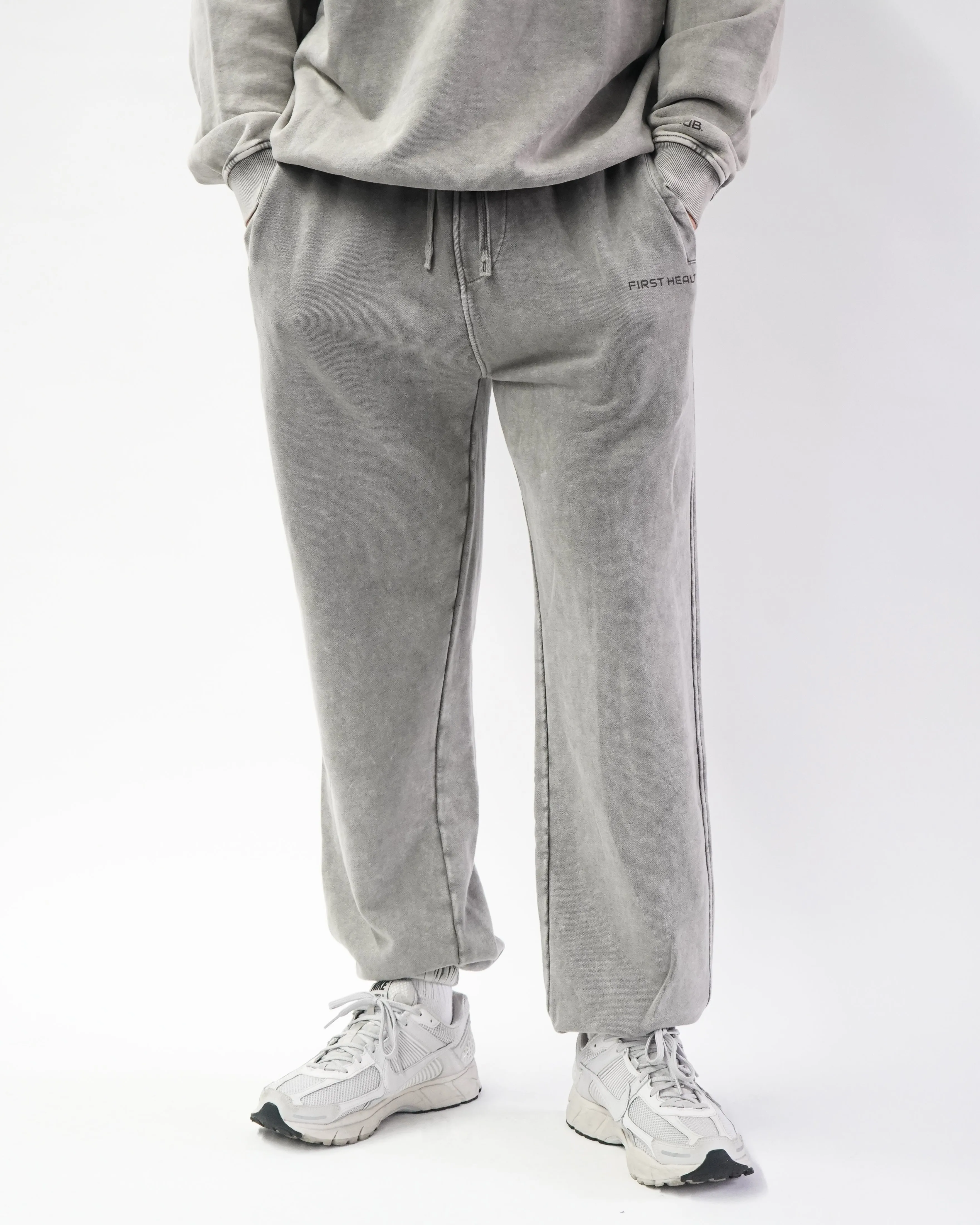 Acid Wash Joggers - Ash sold by First Health Apparel product image thumbnail 5