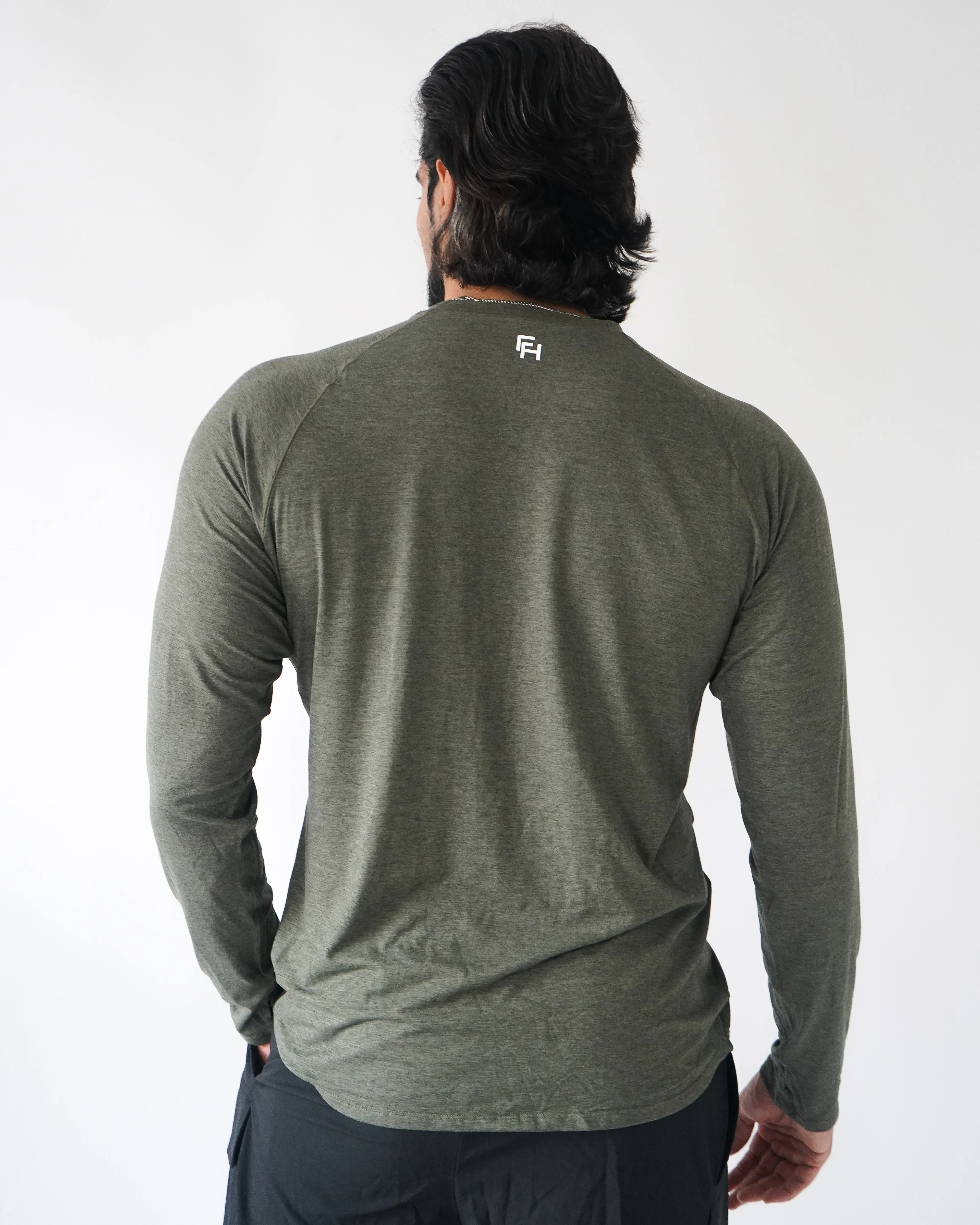 Training Long Sleeve - Forest sold by First Health Apparel product image thumbnail 4