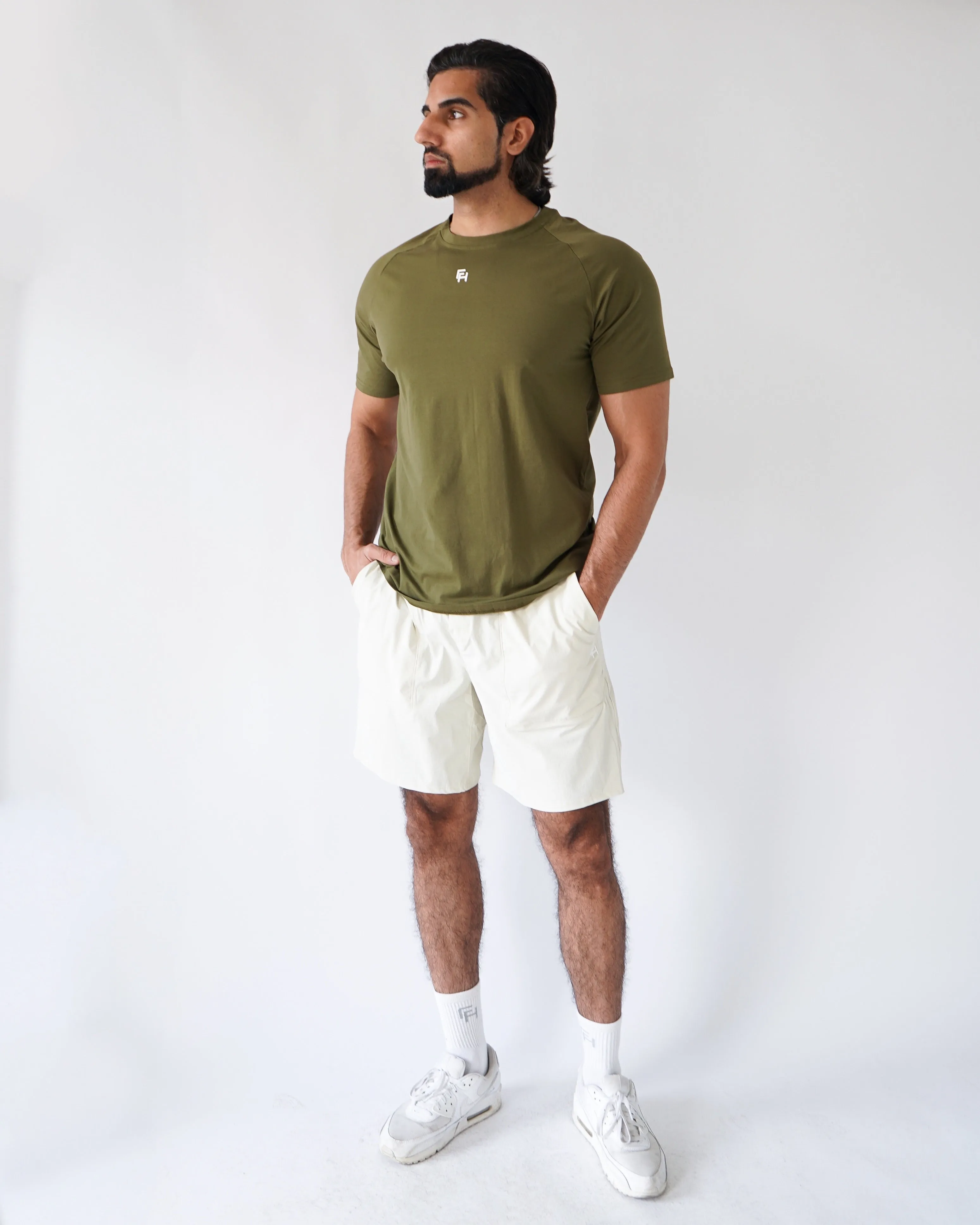 Everyday Shorts 7" - Cream sold by First Health Apparel product image thumbnail 3