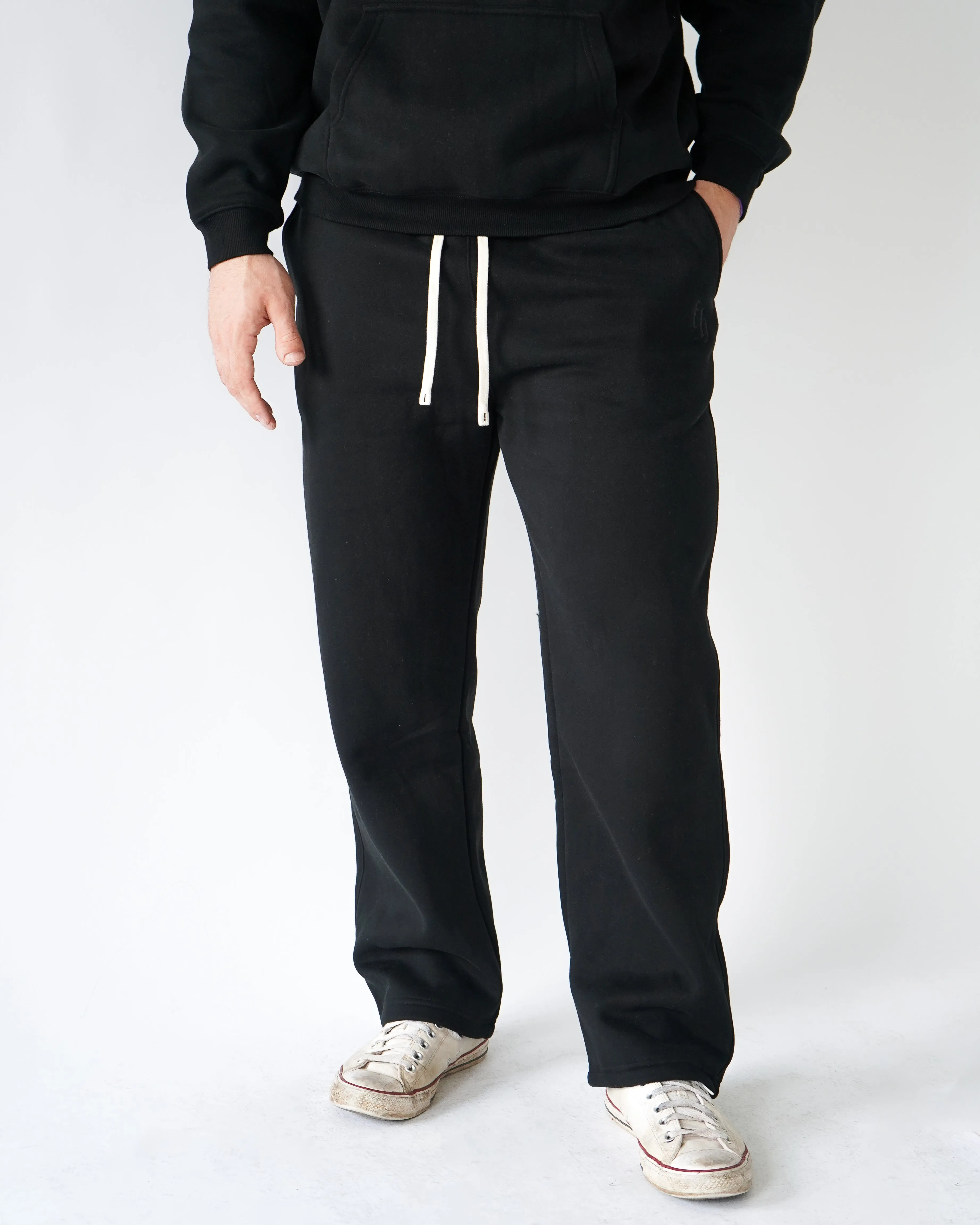Legacy Straight-leg Sweatpants - Black sold by First Health Apparel