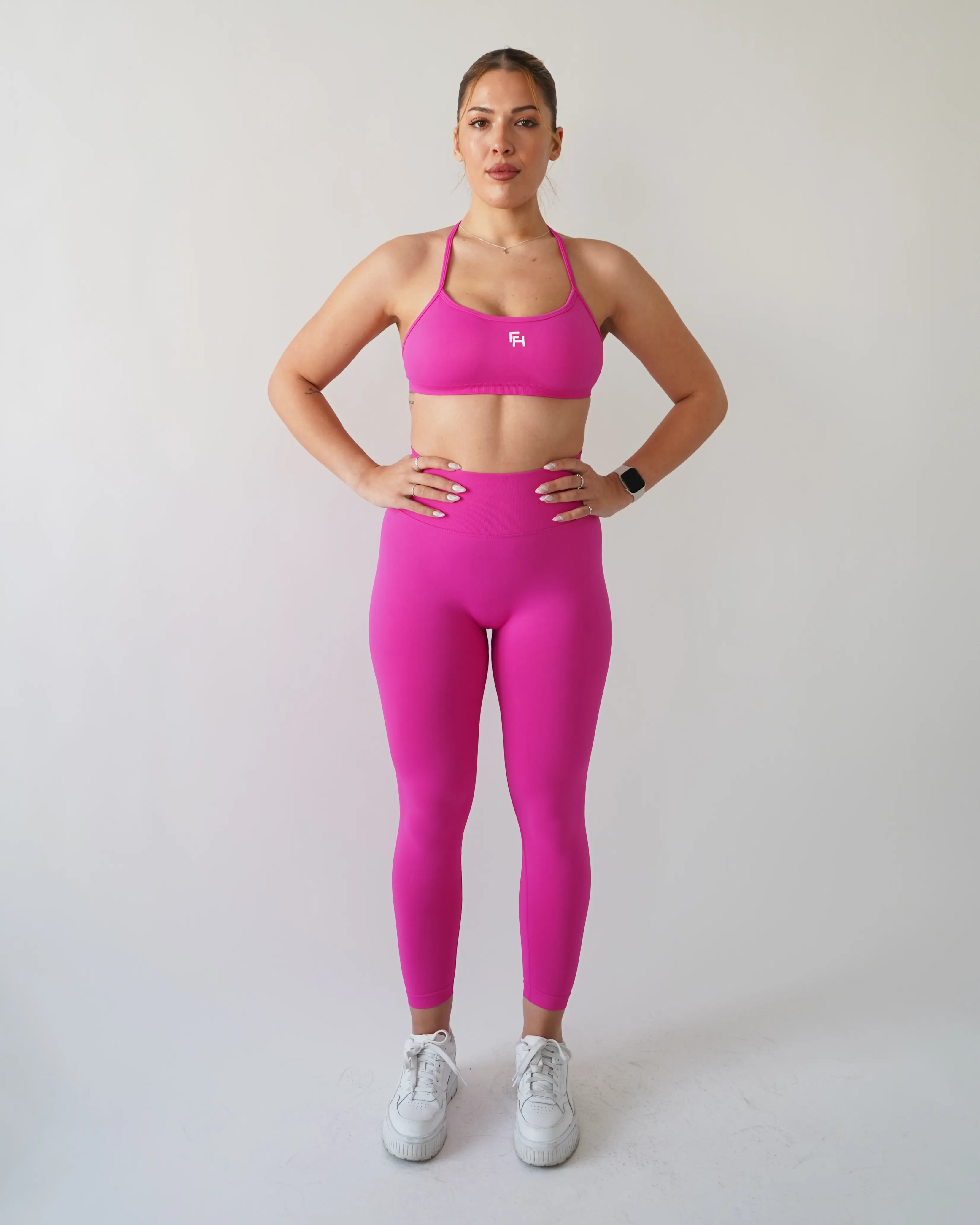 Enhance Contour Leggings 27" - Magenta sold by First Health Apparel product image thumbnail 3