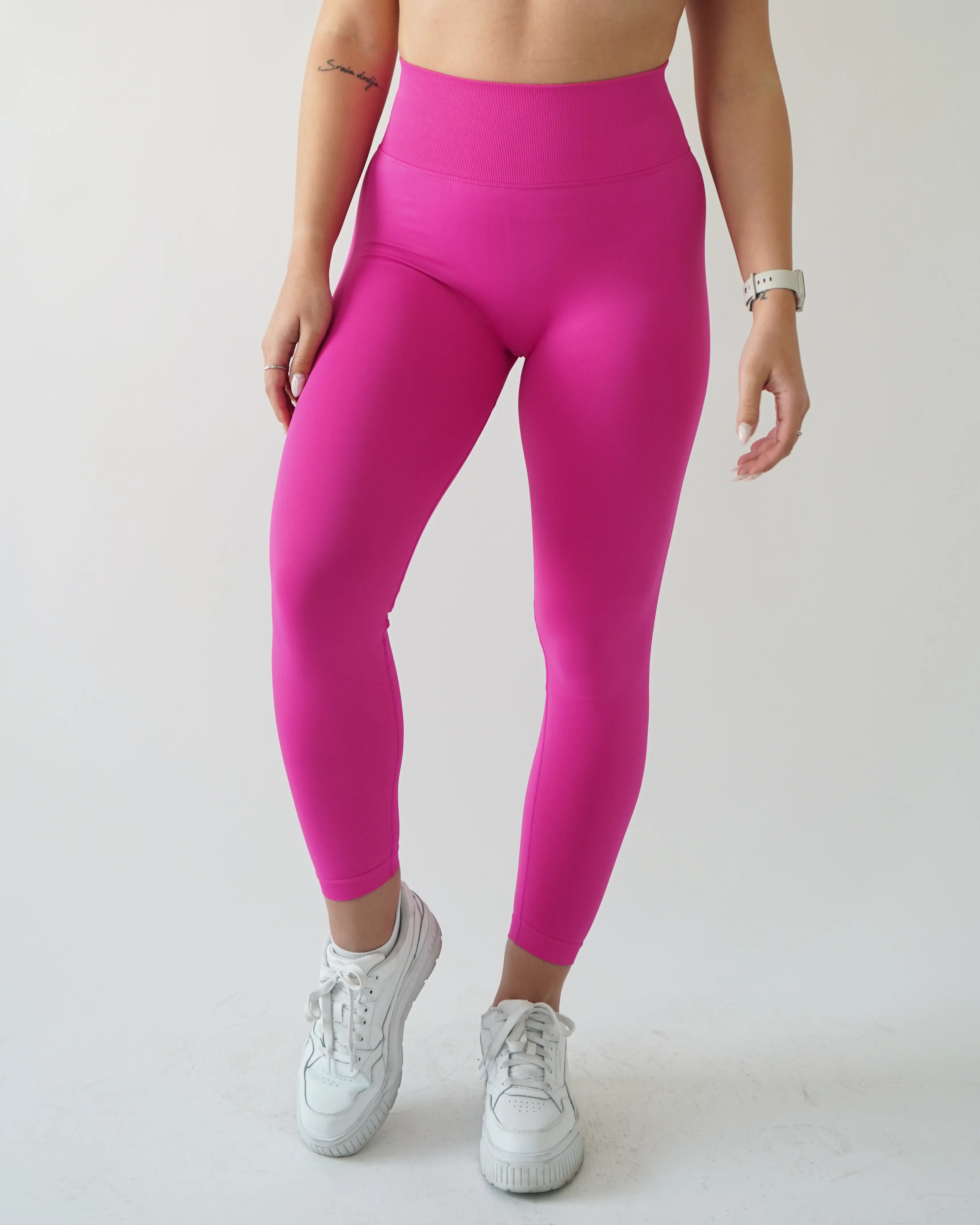 Enhance Contour Leggings 27" - Magenta sold by First Health Apparel product image thumbnail 4