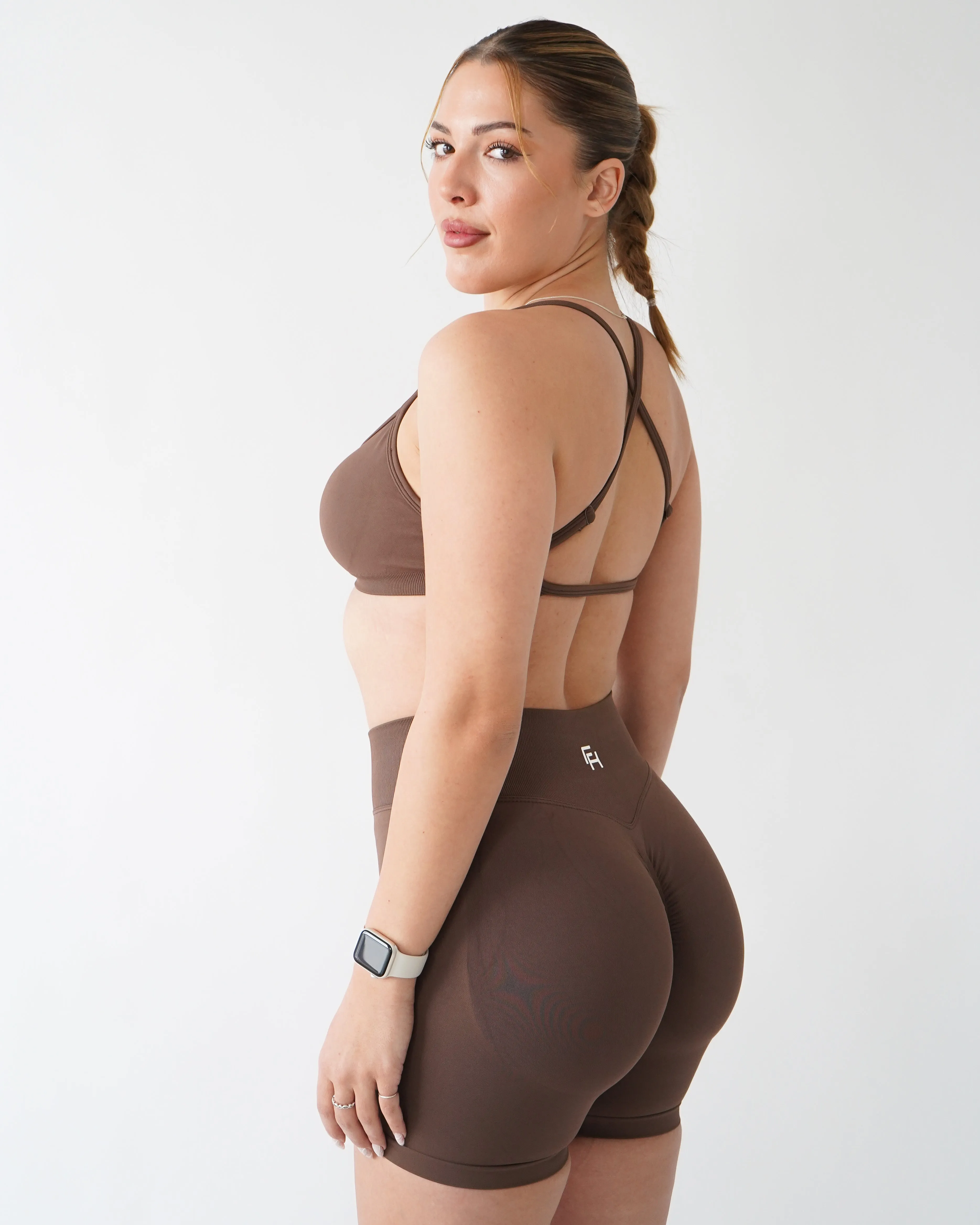 Enhance Contour Sports Bra - Cocoa sold by First Health Apparel product image thumbnail 4