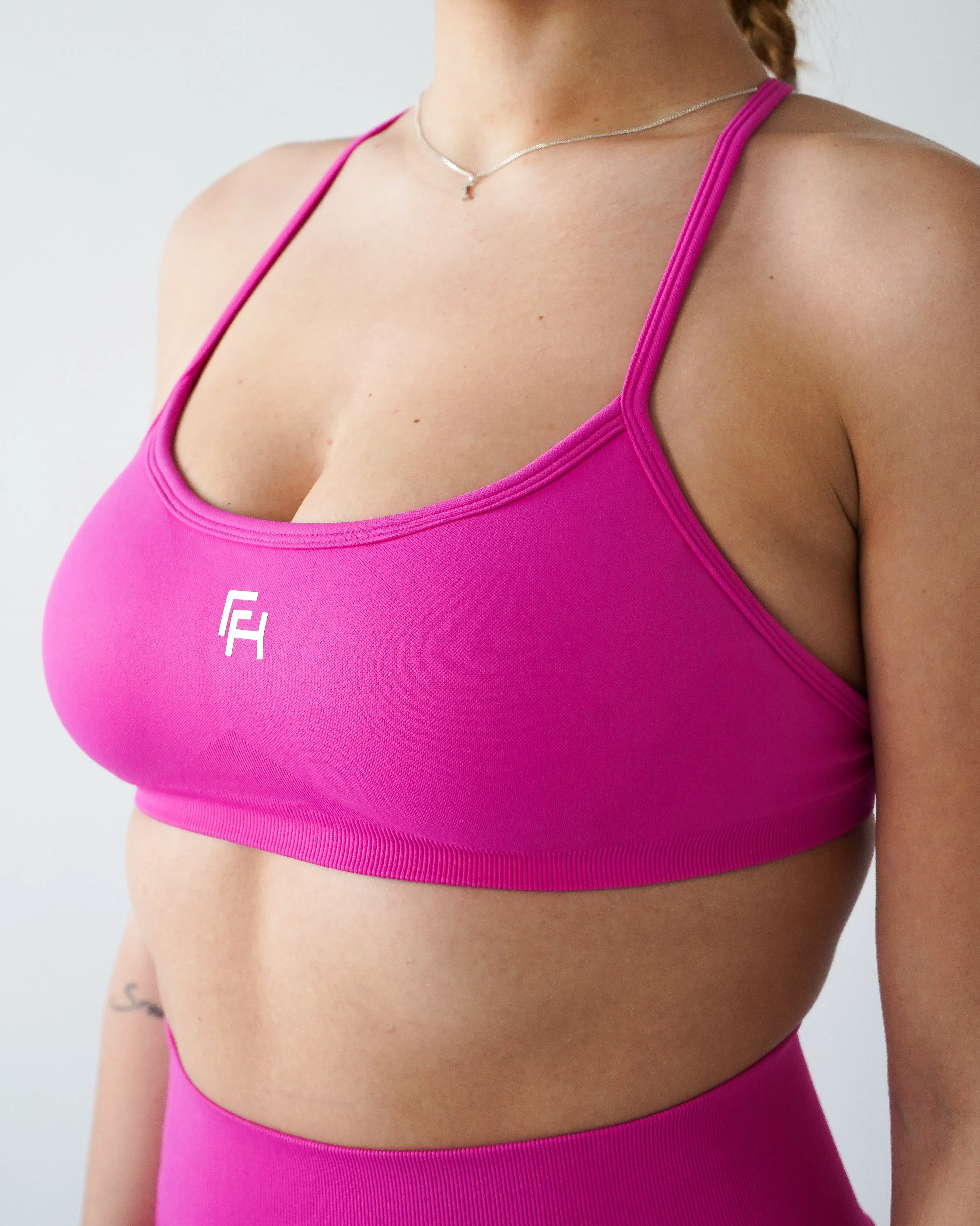 Enhance Contour Sports Bra - Magenta sold by First Health Apparel product image thumbnail 3
