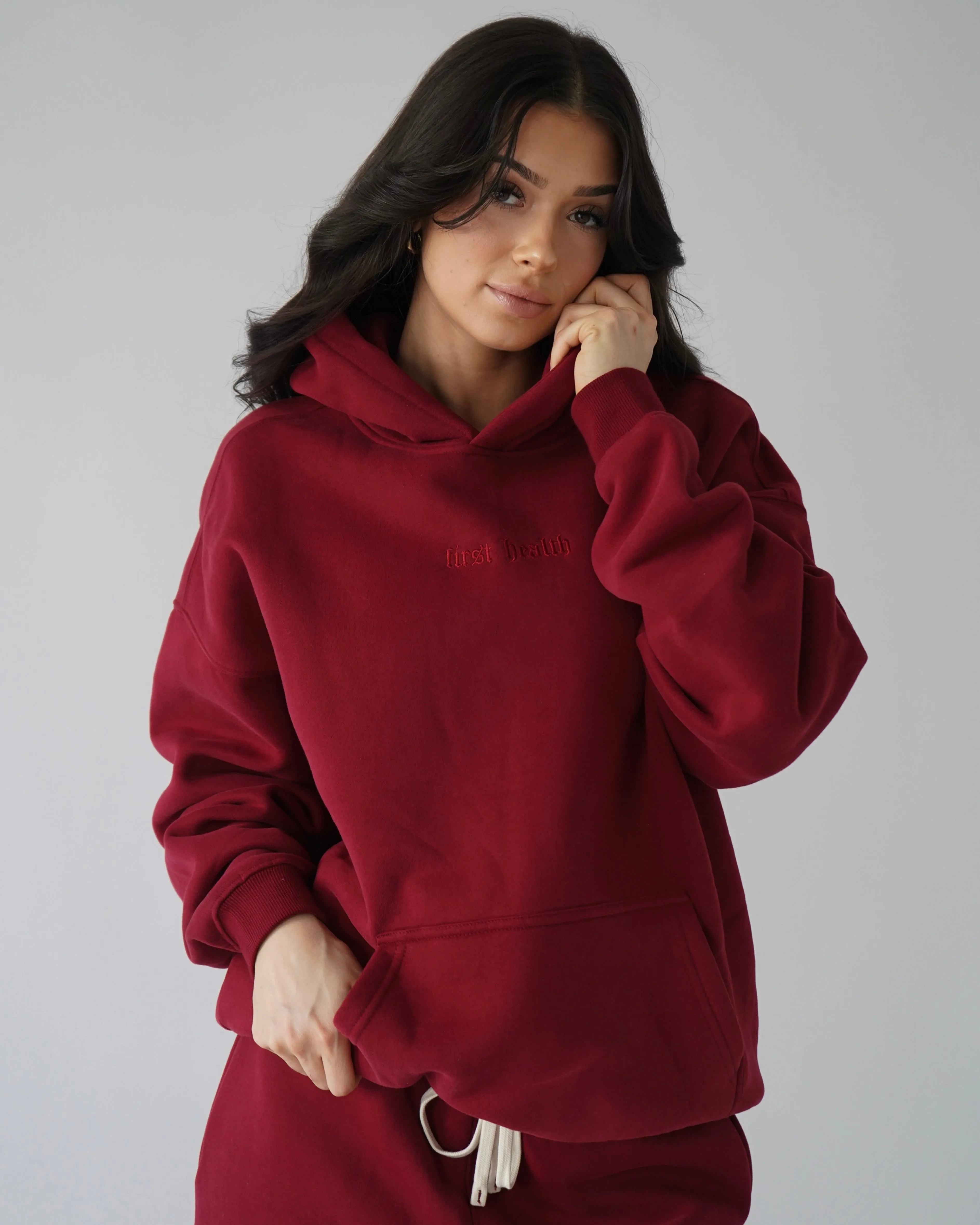 Legacy Hoodie - Cardinal sold by First Health Apparel