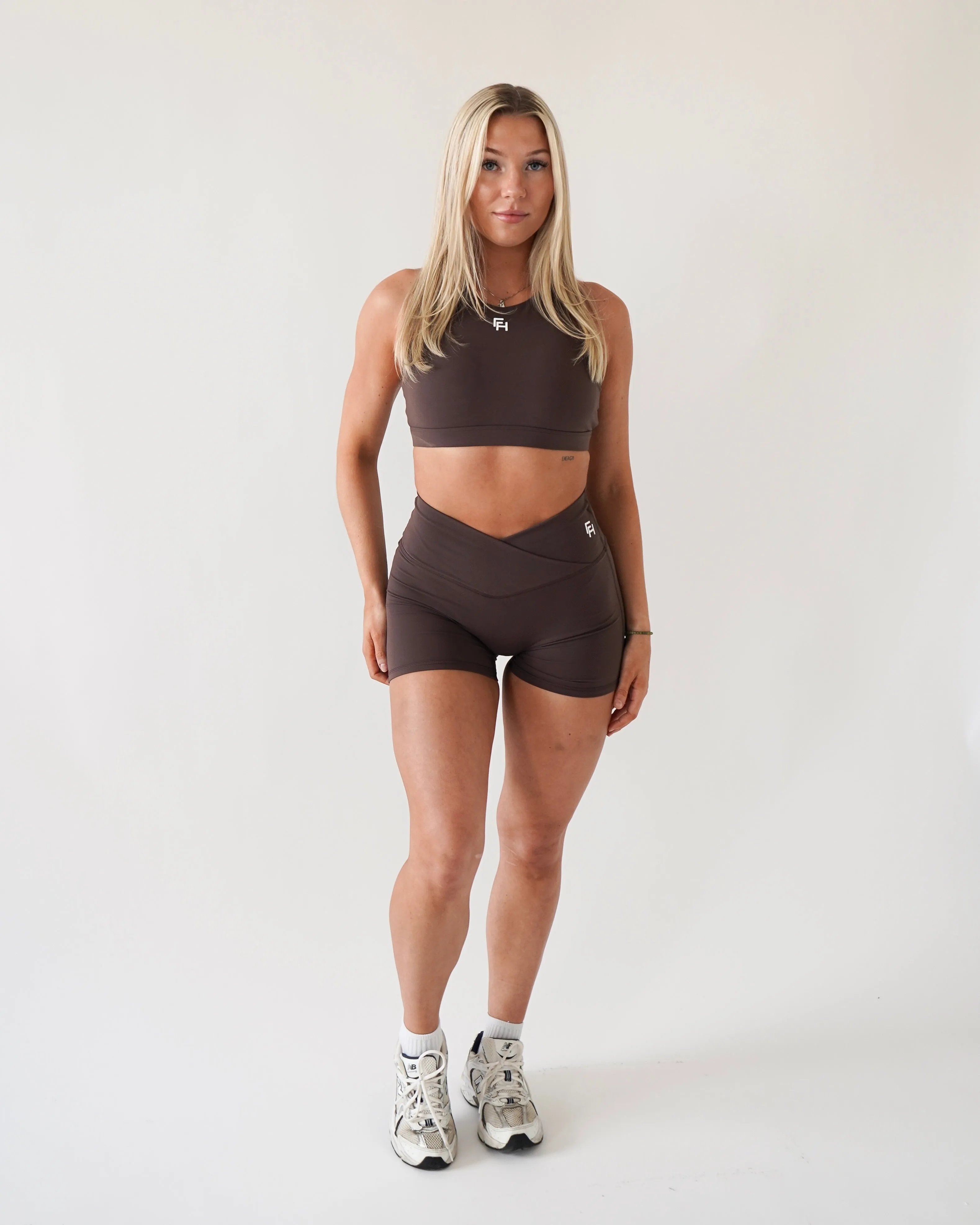 Everyday High-Neck Sports Bra - Wood sold by First Health Apparel product image thumbnail 4