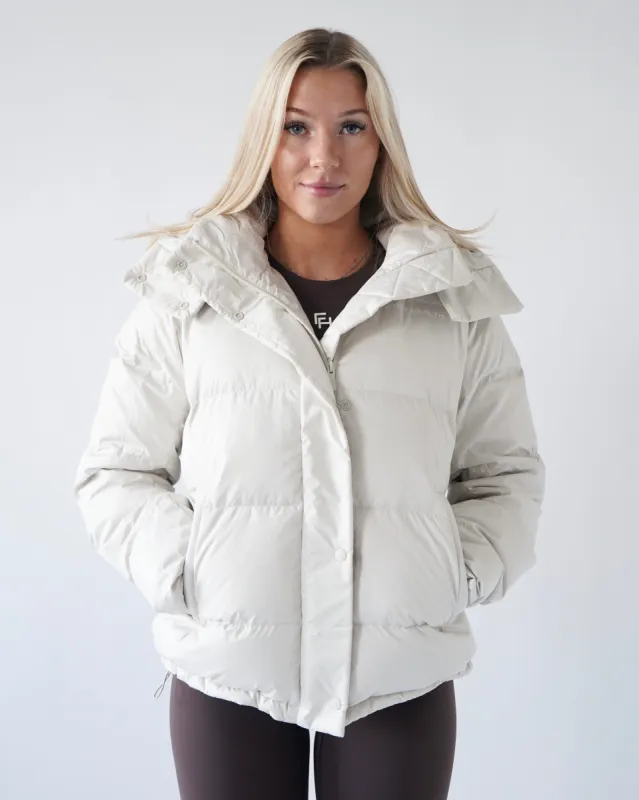 Legacy Puff Down Jacket - Cream sold by First Health Apparel