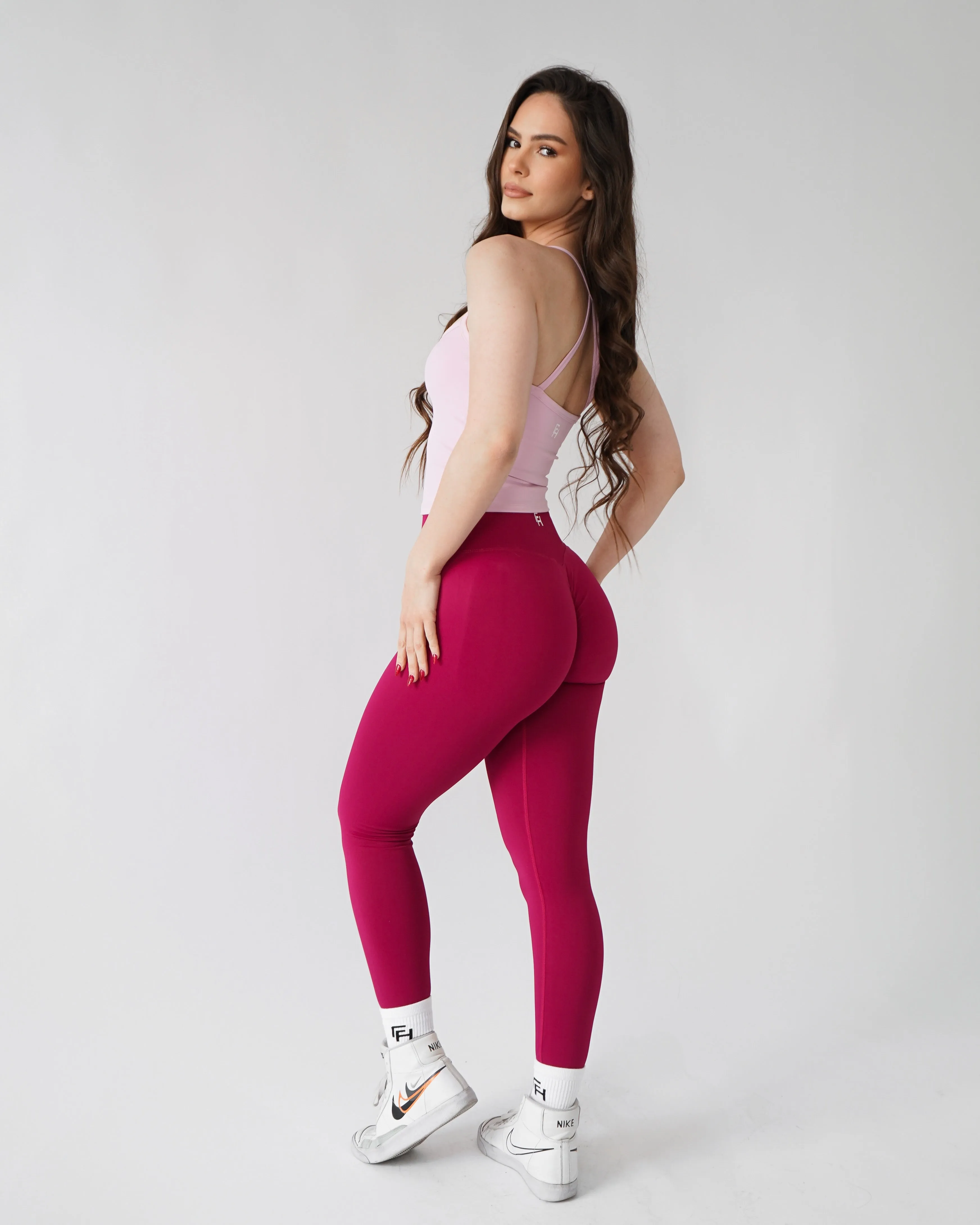 Enhance Contour Leggings 27" - Pomegranate sold by First Health Apparel product image thumbnail 3