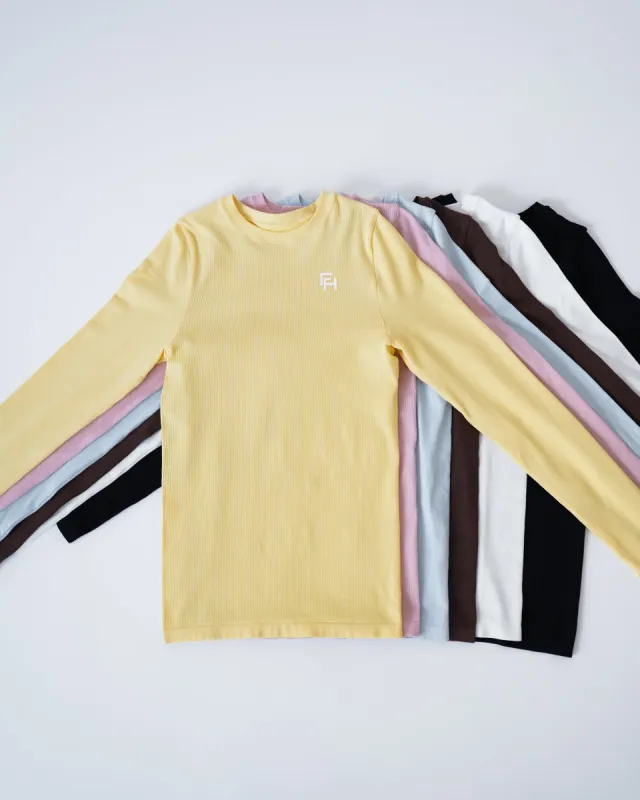 Ribbed Seamless Long Sleeve - 6 Pack sold by First Health Apparel