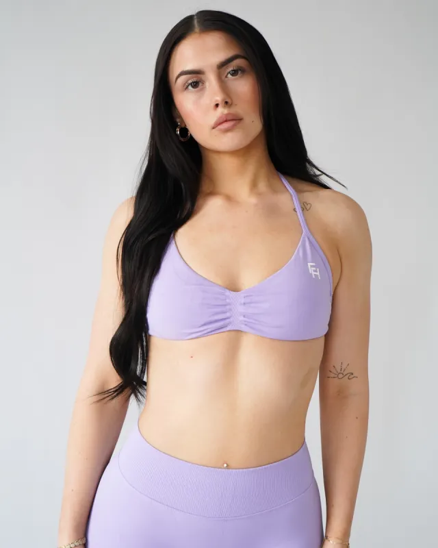 Ascend Halter Sports Bra - Lilac sold by First Health Apparel