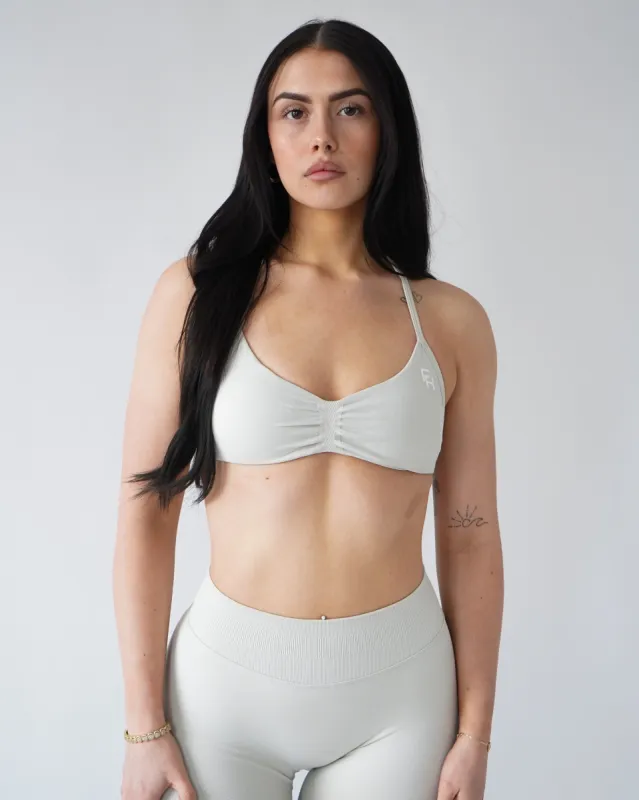 Ascend Halter Sports Bra - Slate sold by First Health Apparel