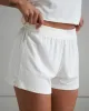 Luxe Lounge Shorts - Cream sold by First Health Apparel