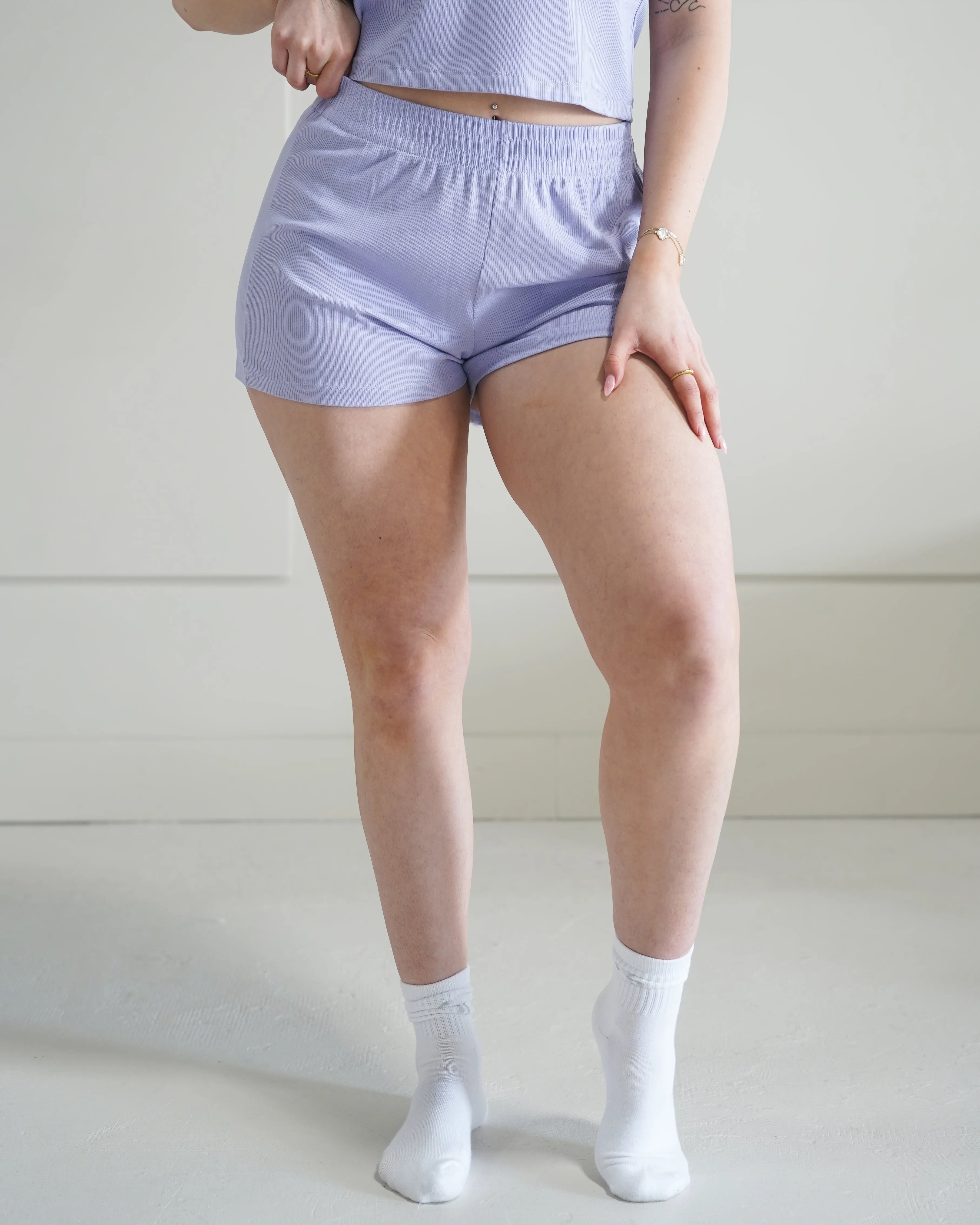 Luxe Lounge Shorts - Perry Winkle sold by First Health Apparel product image thumbnail 3