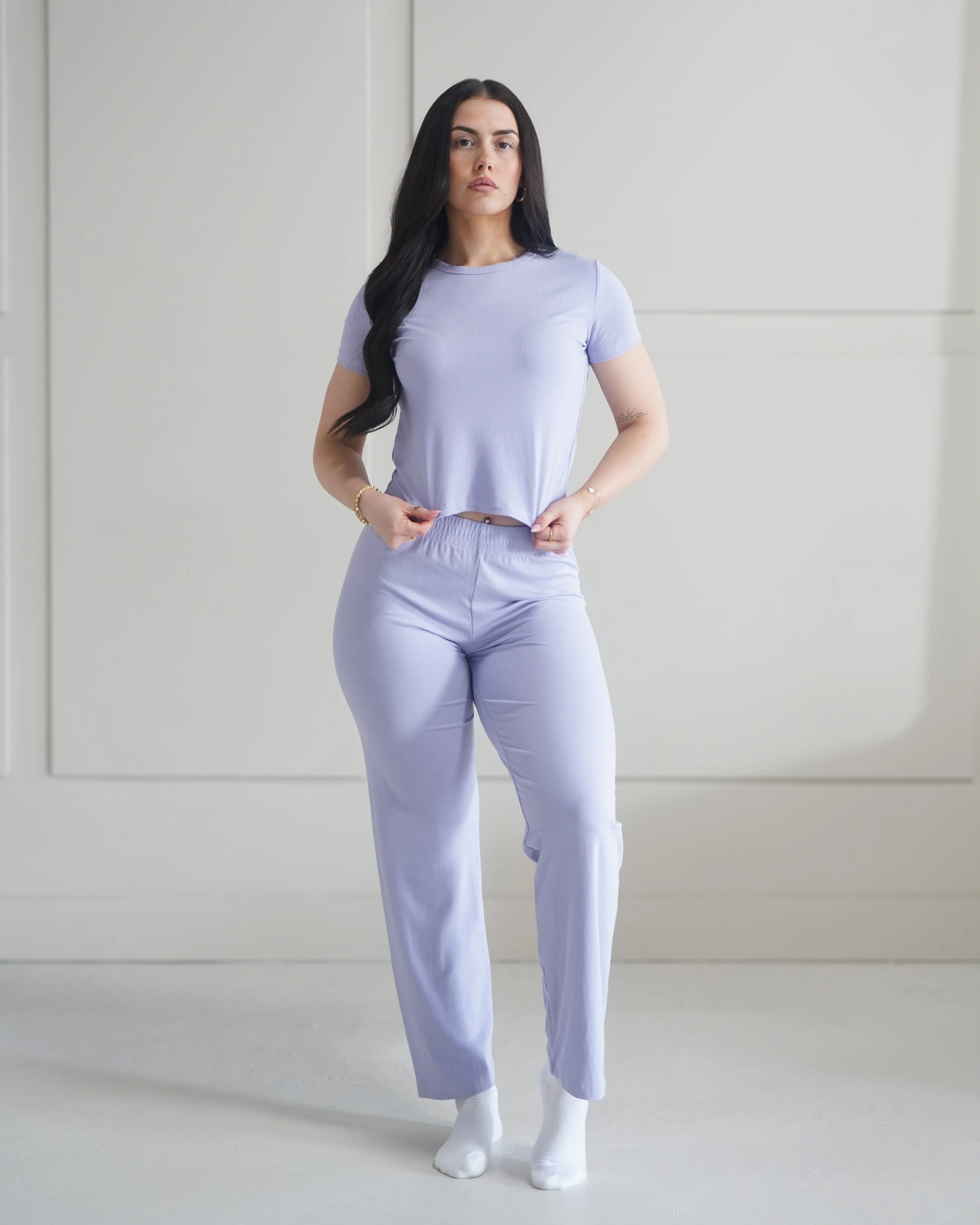 Luxe Lounge T-Shirt - Perry Winkle sold by First Health Apparel product image thumbnail 2