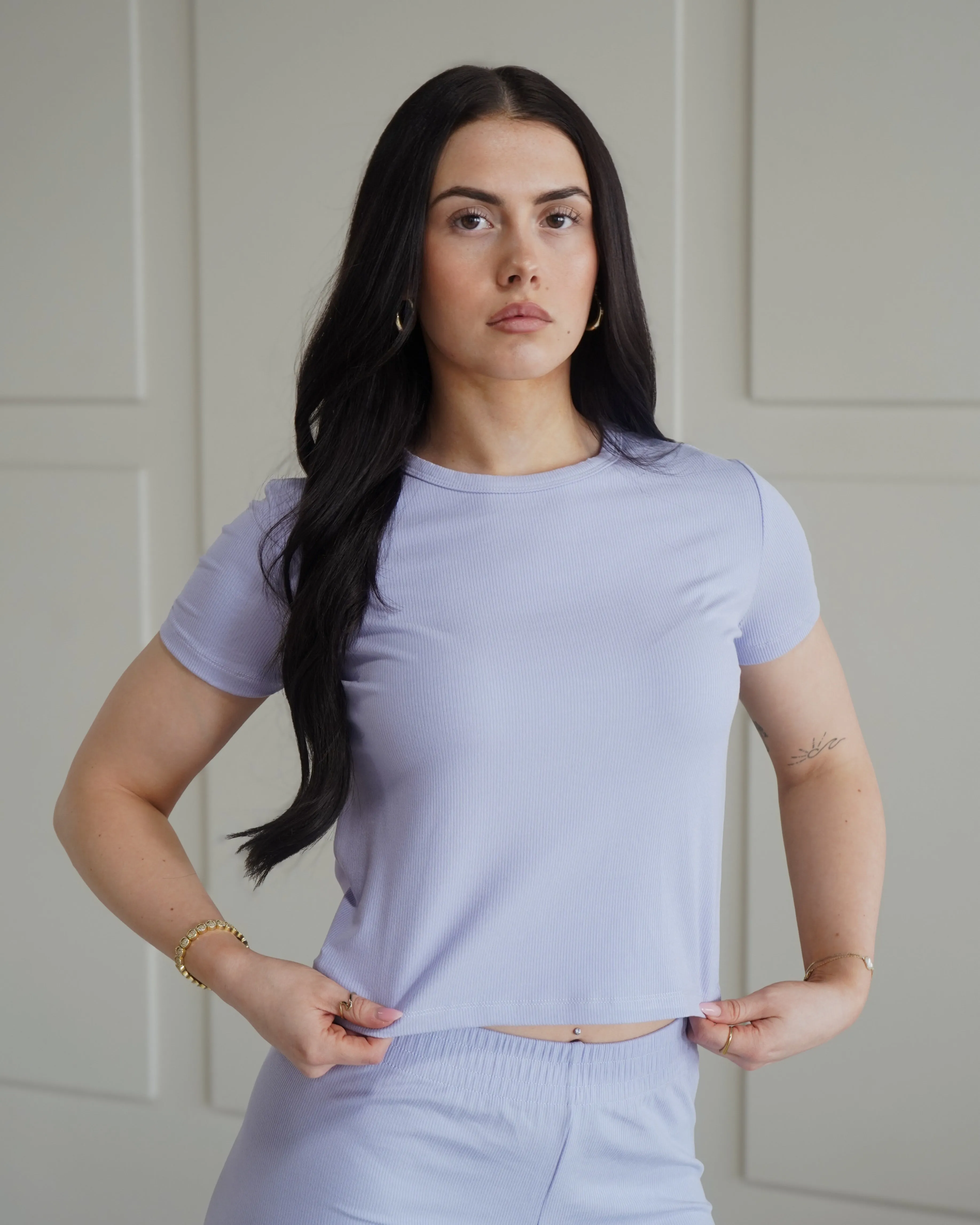 Luxe Lounge T-Shirt - Perry Winkle sold by First Health Apparel