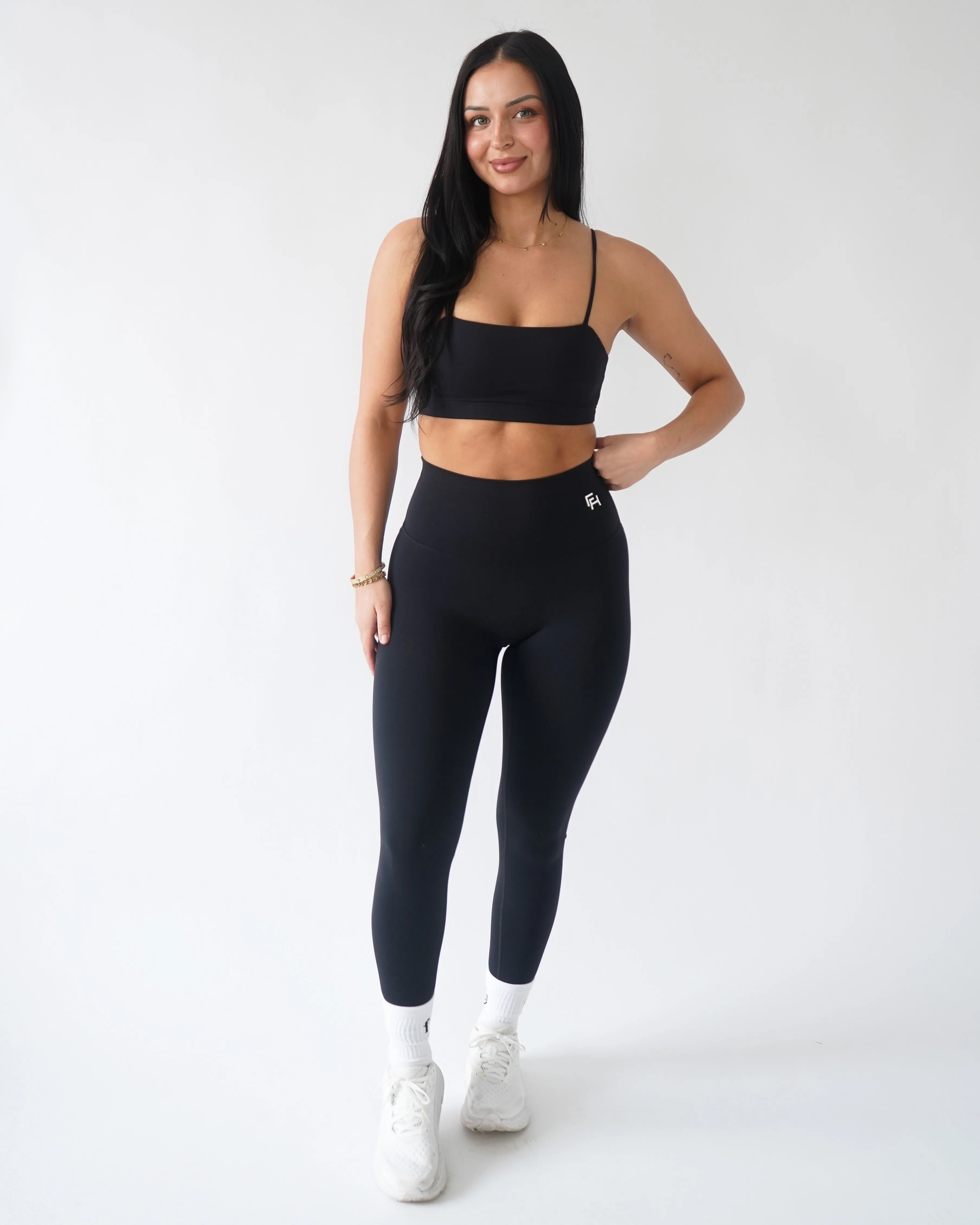 Onyx High Rise Leggings - Black sold by First Health Apparel product image thumbnail 2
