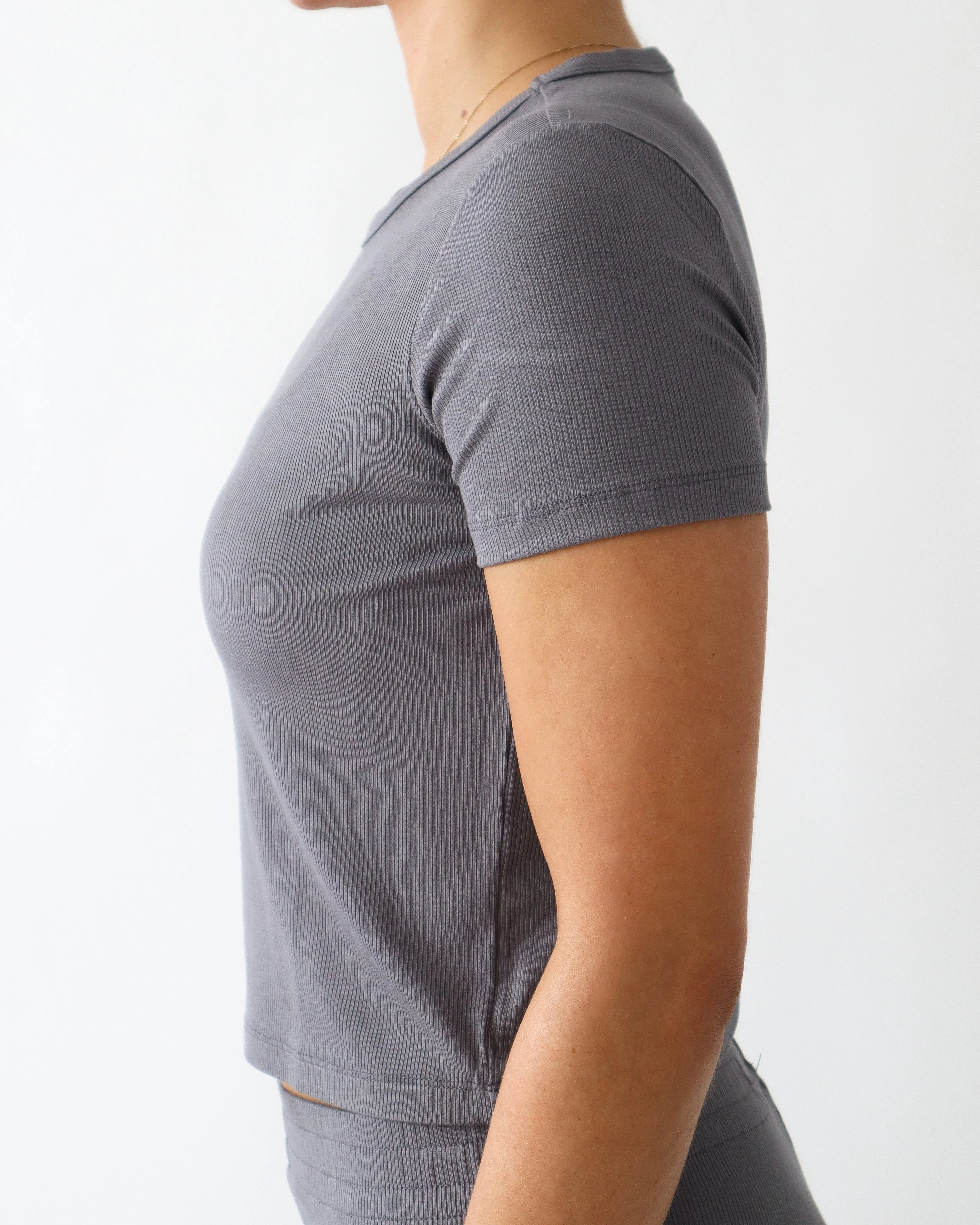Luxe Lounge T-Shirt - Slate sold by First Health Apparel product image thumbnail 2
