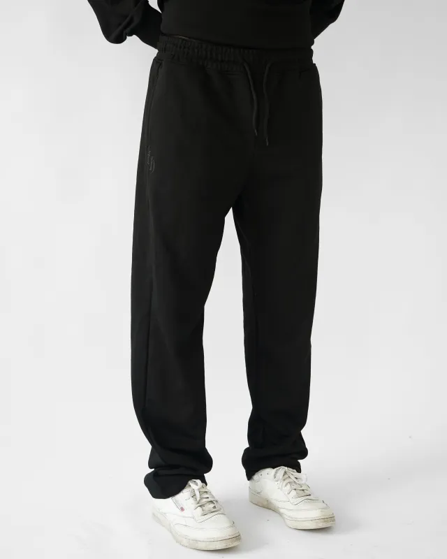 Essential Straight Leg Sweatpants - Black sold by First Health Apparel