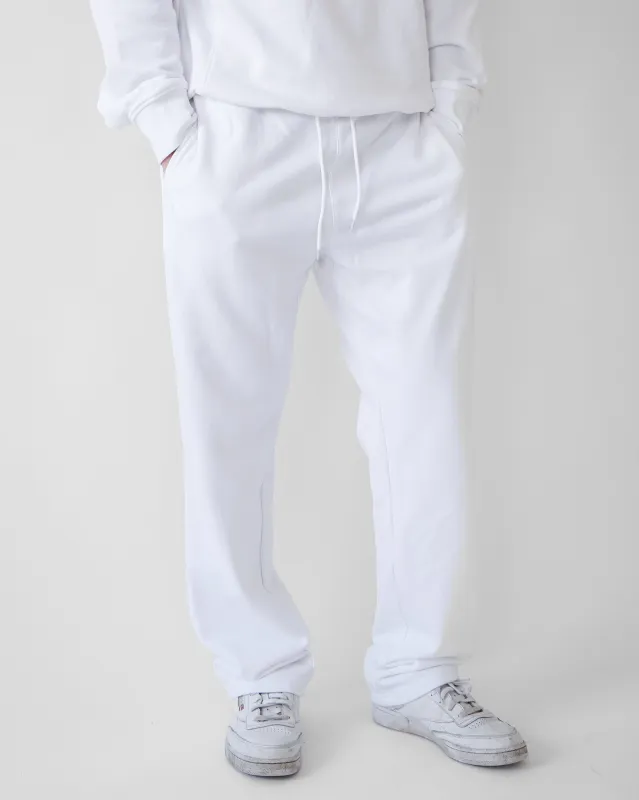 Essential Straight Leg Sweatpants - White sold by First Health Apparel