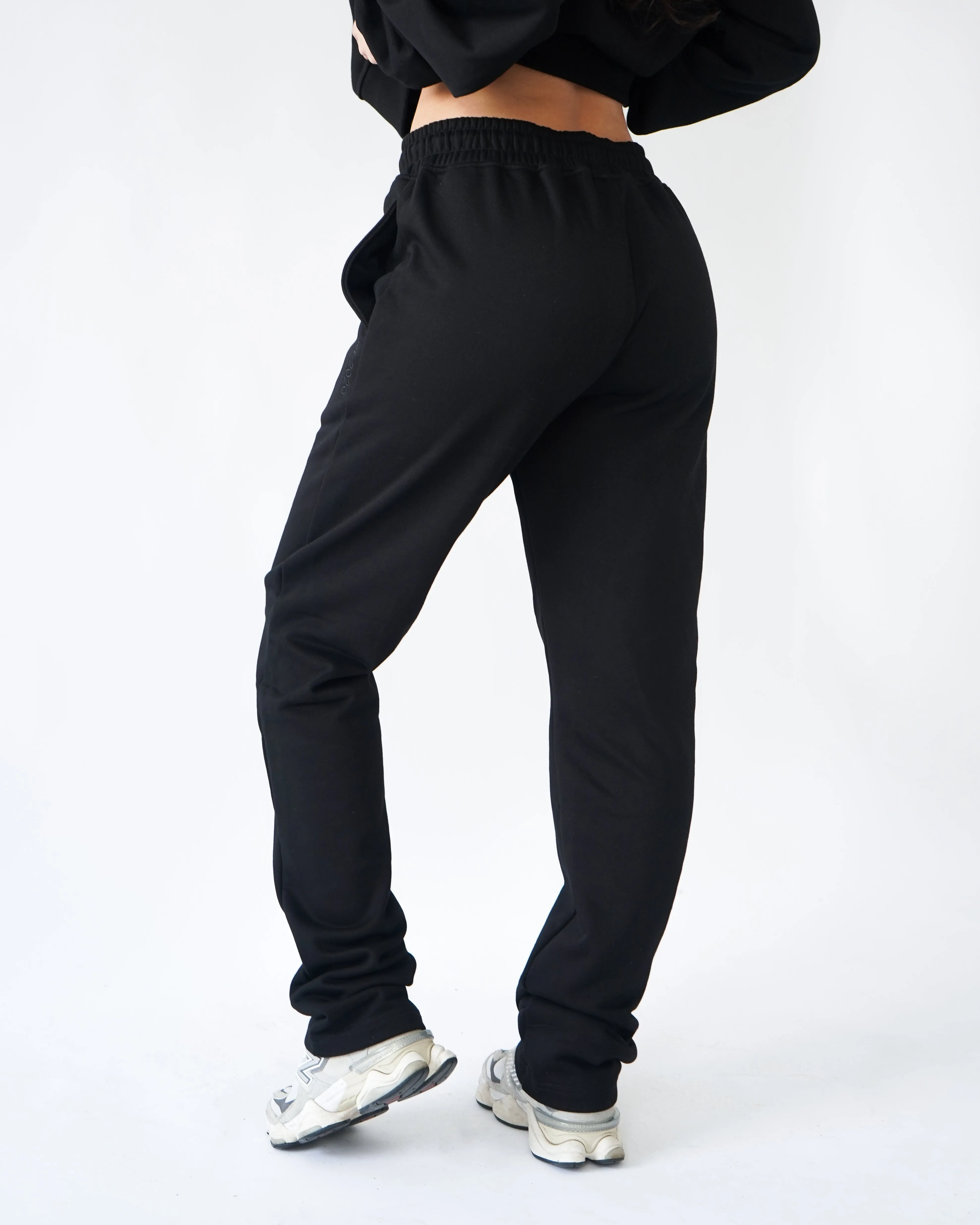 Essential Straight Leg Sweatpants - Black sold by First Health Apparel