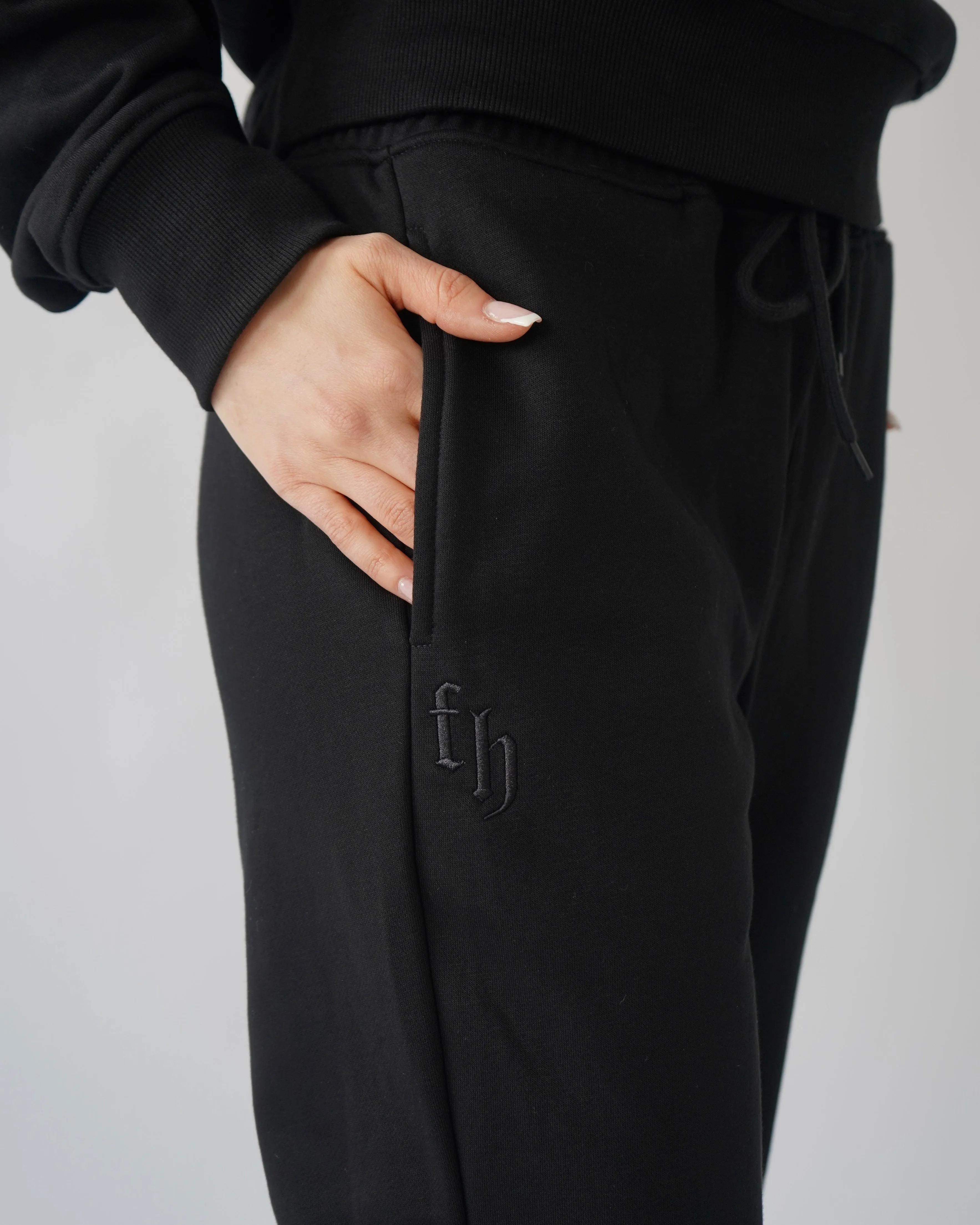 Essential Straight Leg Sweatpants - Black sold by First Health Apparel product image thumbnail 2
