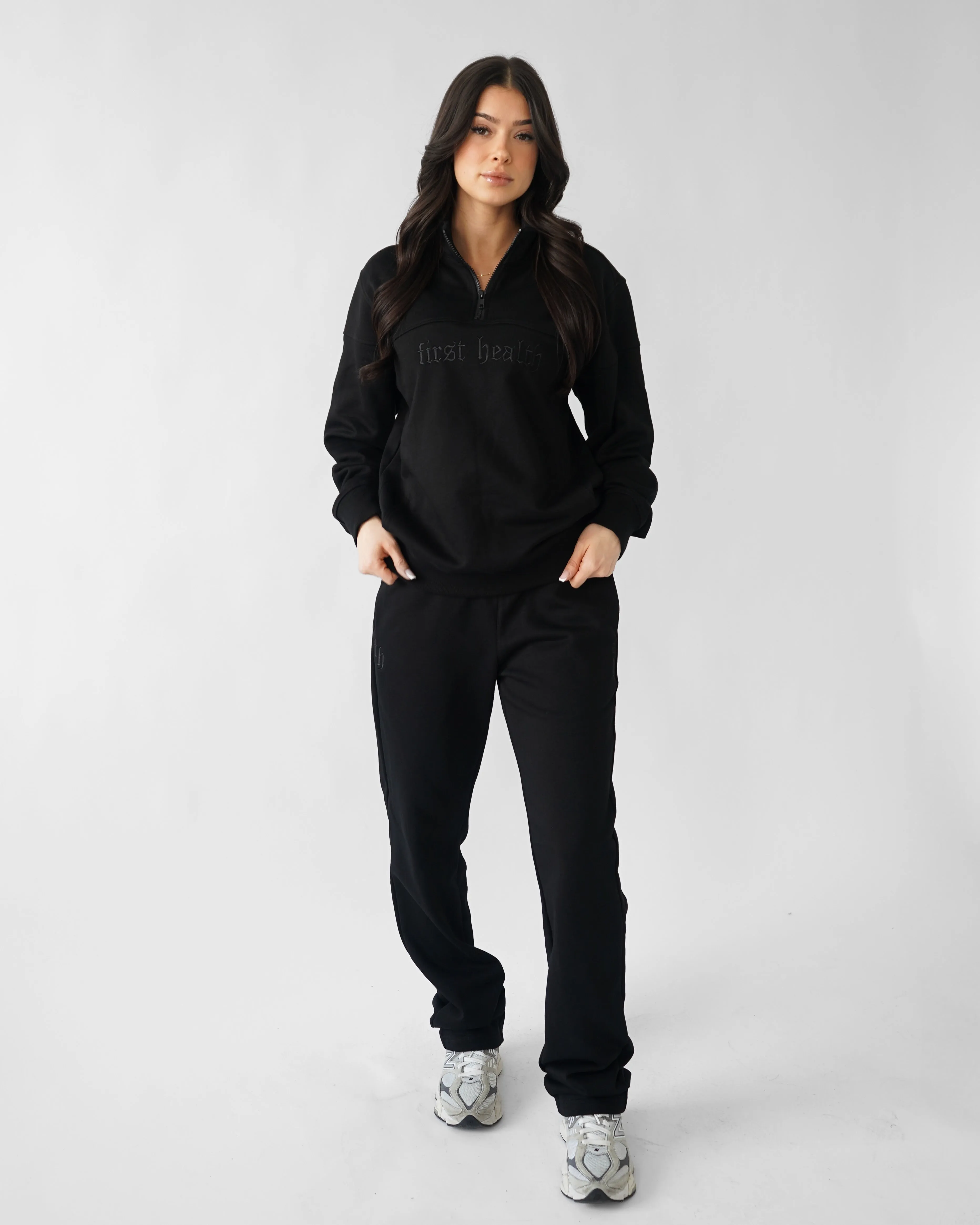 Essential Straight Leg Sweatpants - Black sold by First Health Apparel product image thumbnail 3