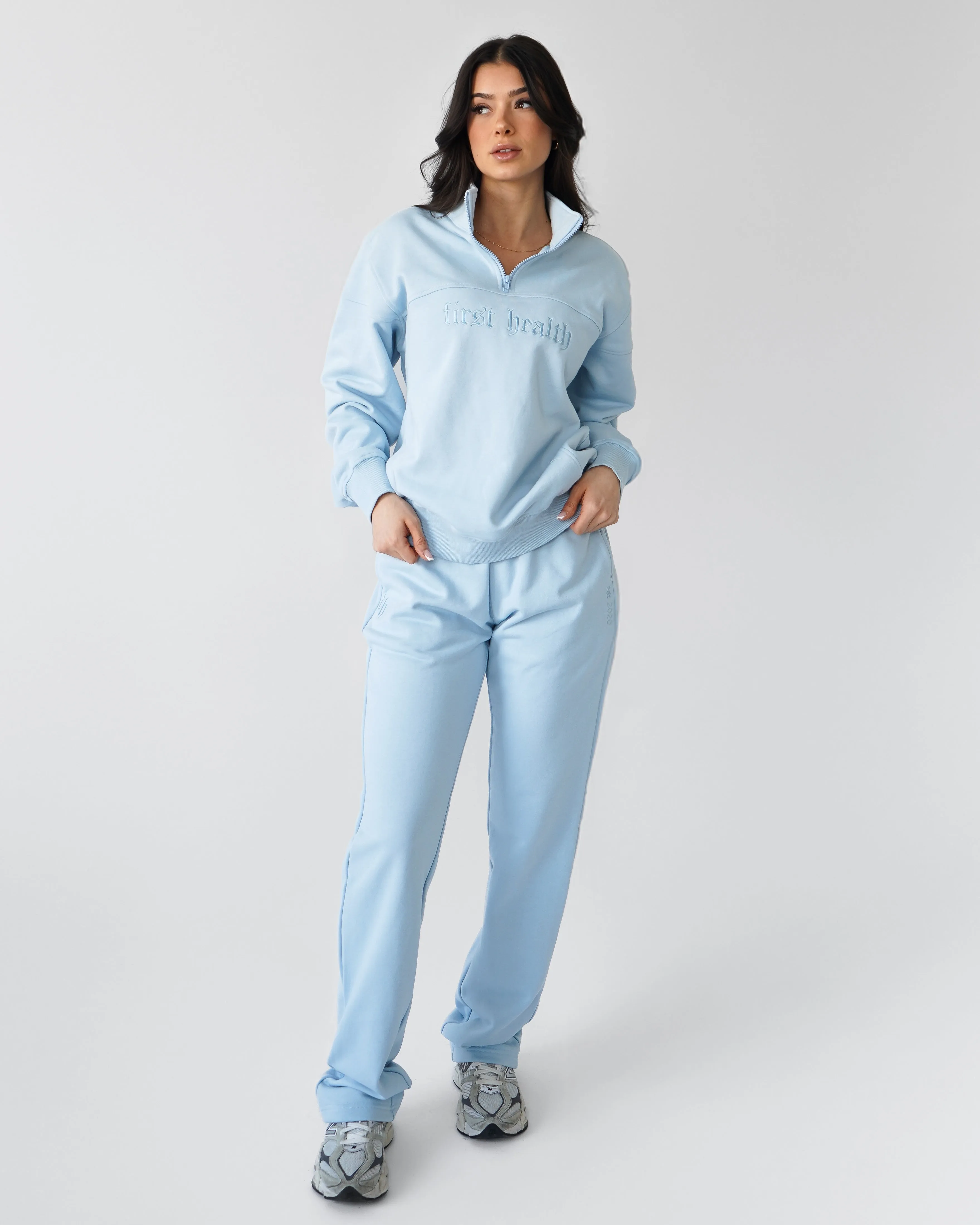 Essential Quarter Zip - Cloud sold by First Health Apparel product image thumbnail 3