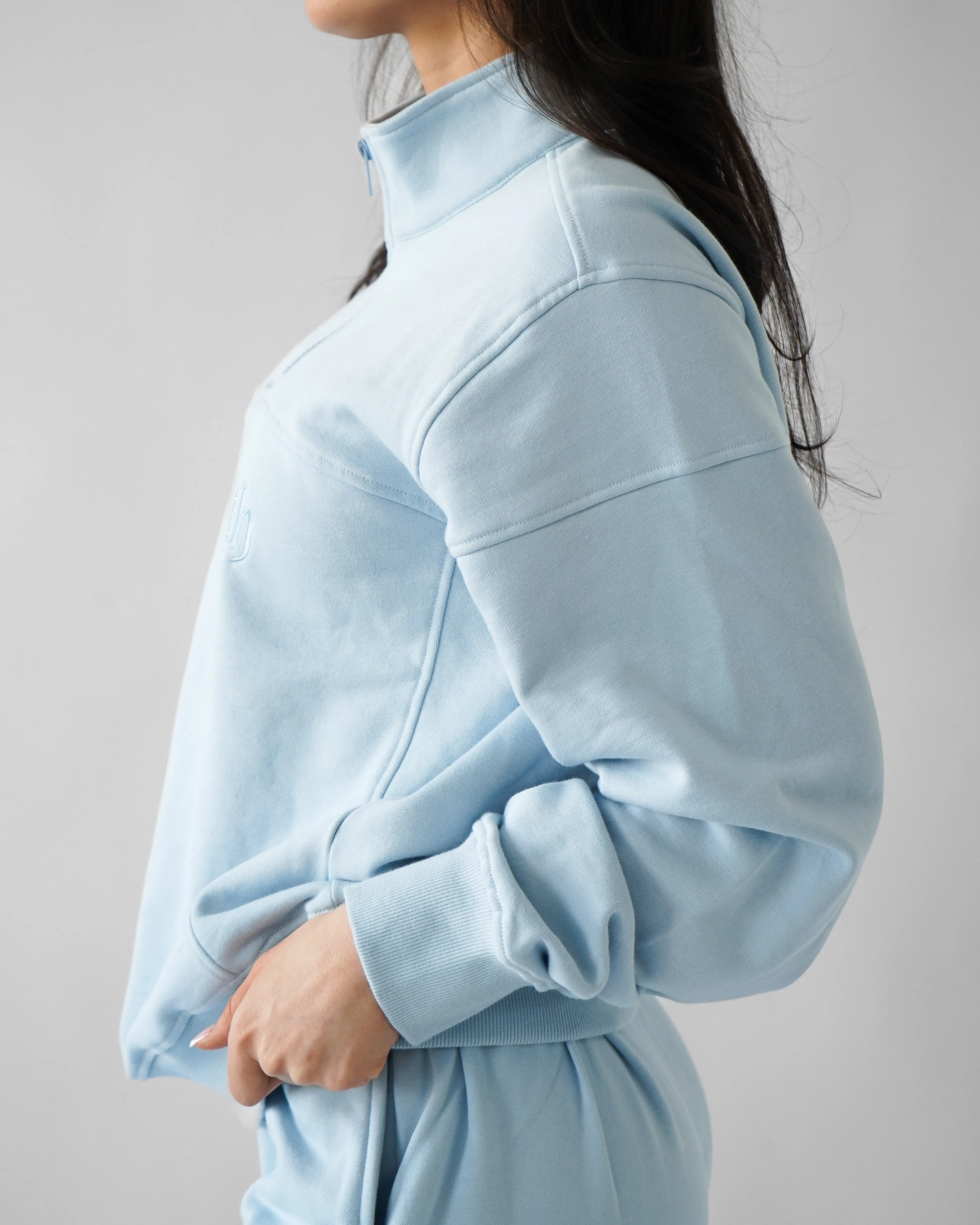 Essential Quarter Zip - Cloud sold by First Health Apparel product image thumbnail 2