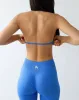 Ascend Halter Sports Bra - Blueberry sold by First Health Apparel