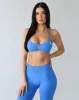 Ascend Halter Sports Bra - Blueberry sold by First Health Apparel