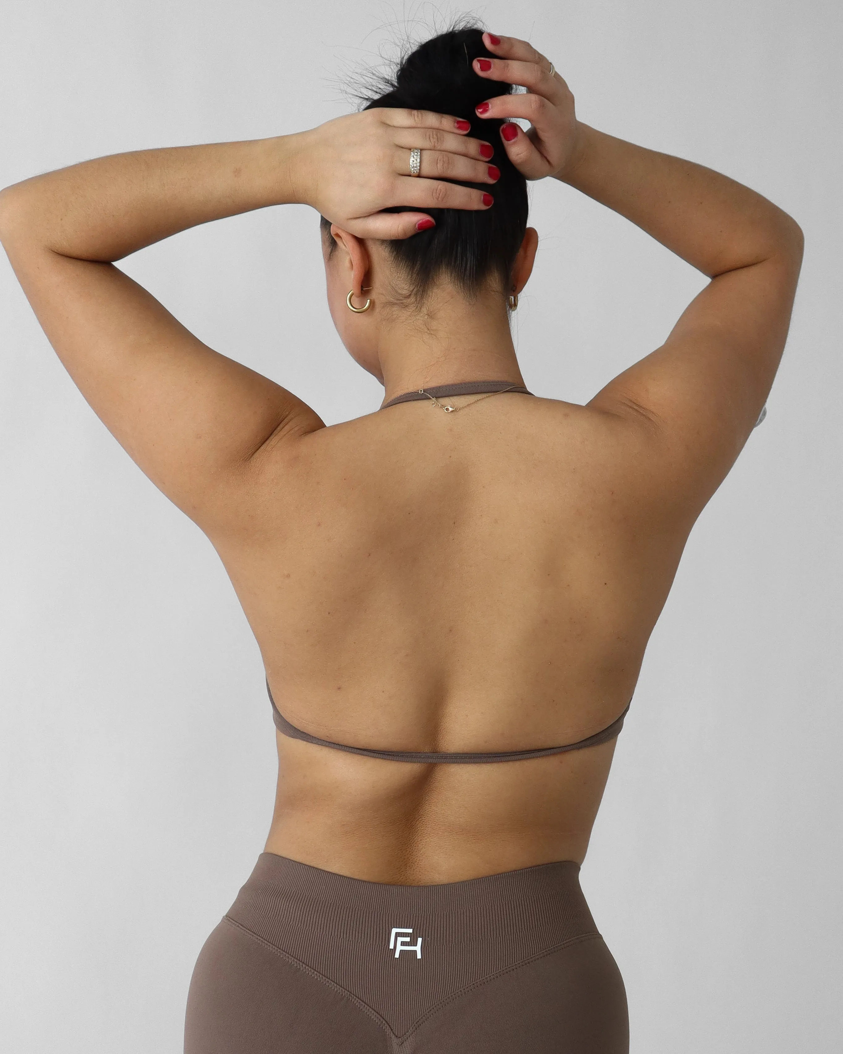 Ascend Halter Sports Bra - Oak sold by First Health Apparel product image thumbnail 3
