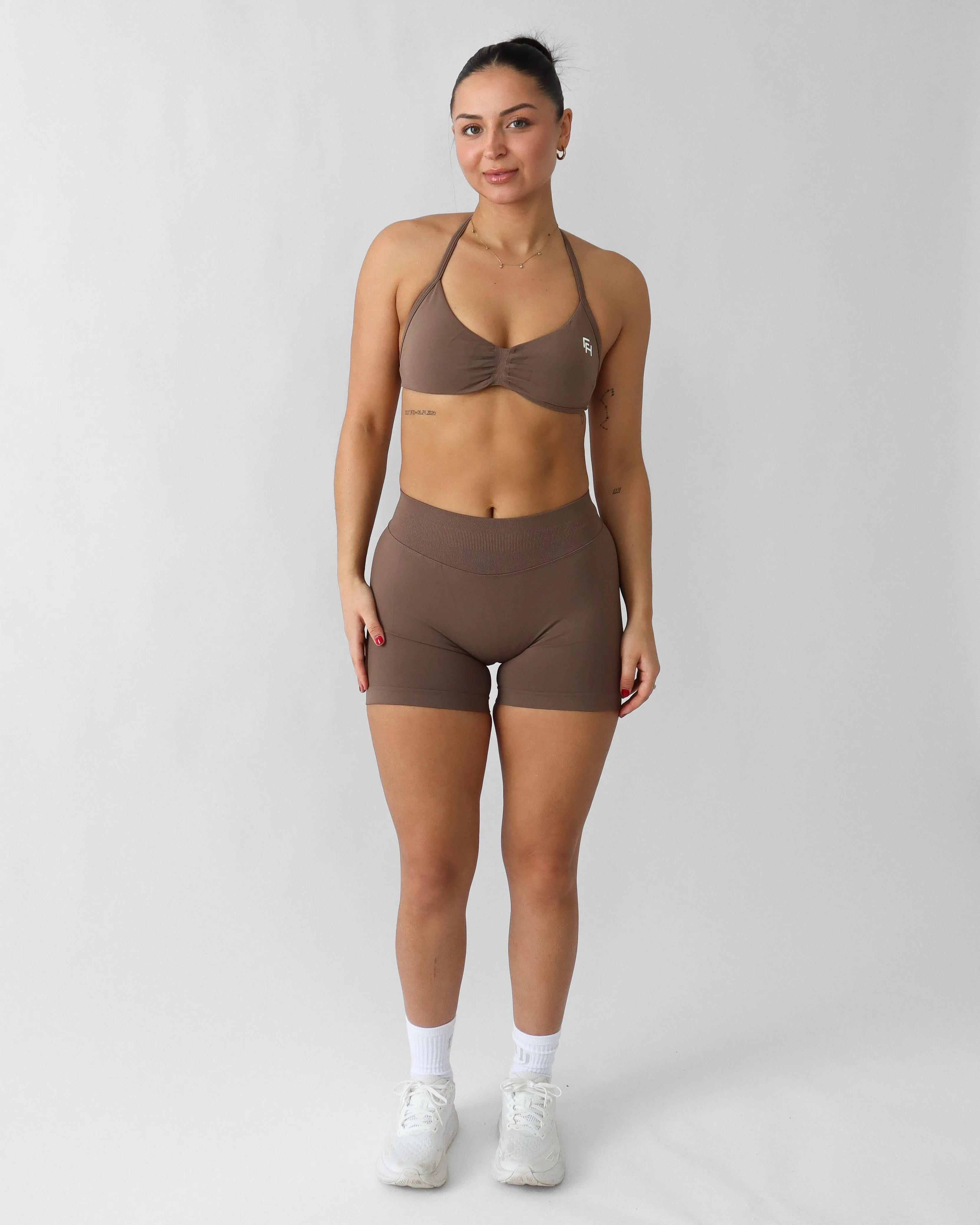 Ascend Halter Sports Bra - Oak sold by First Health Apparel product image thumbnail 5