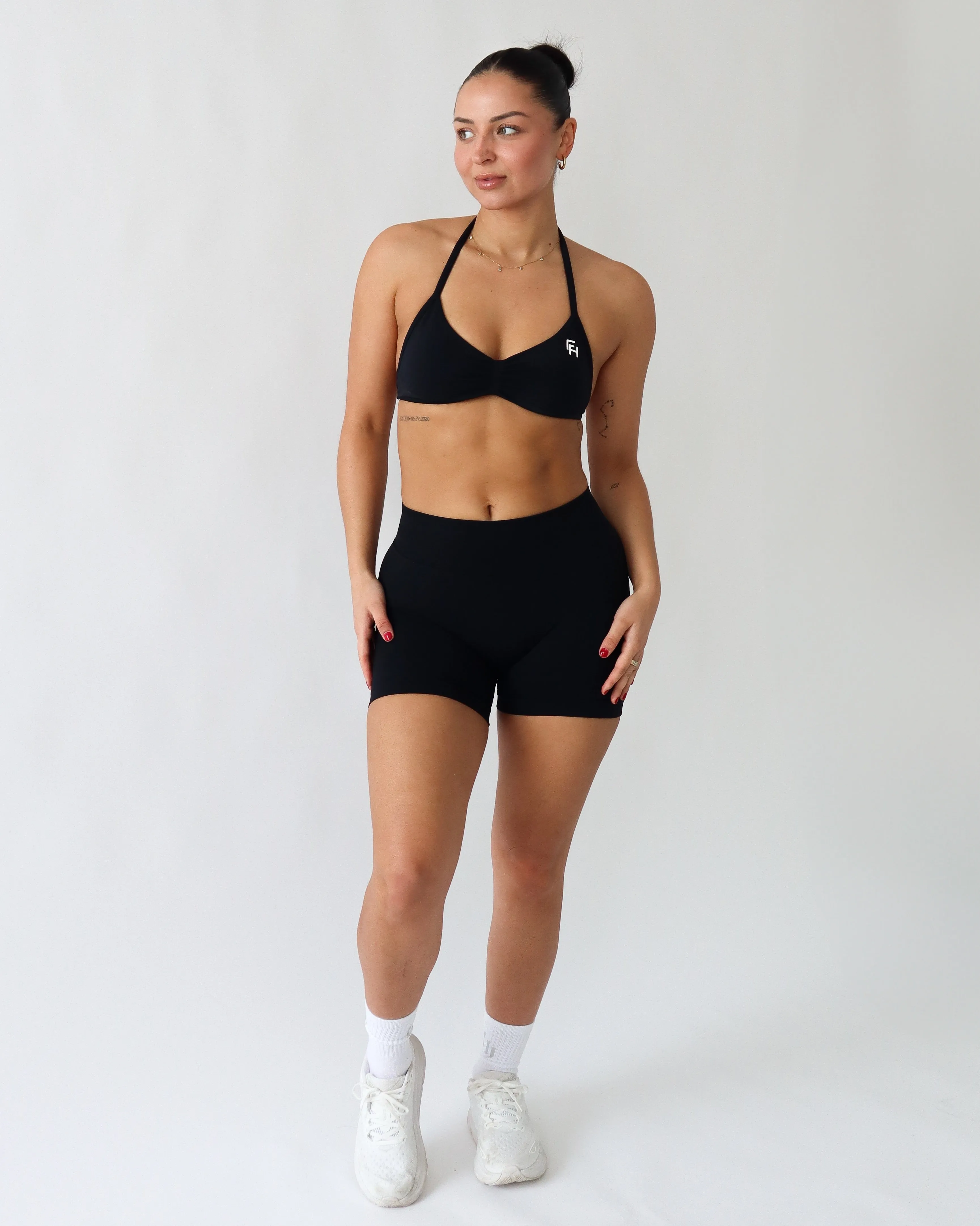 Ascend Halter Sports Bra - Black sold by First Health Apparel product image thumbnail 3