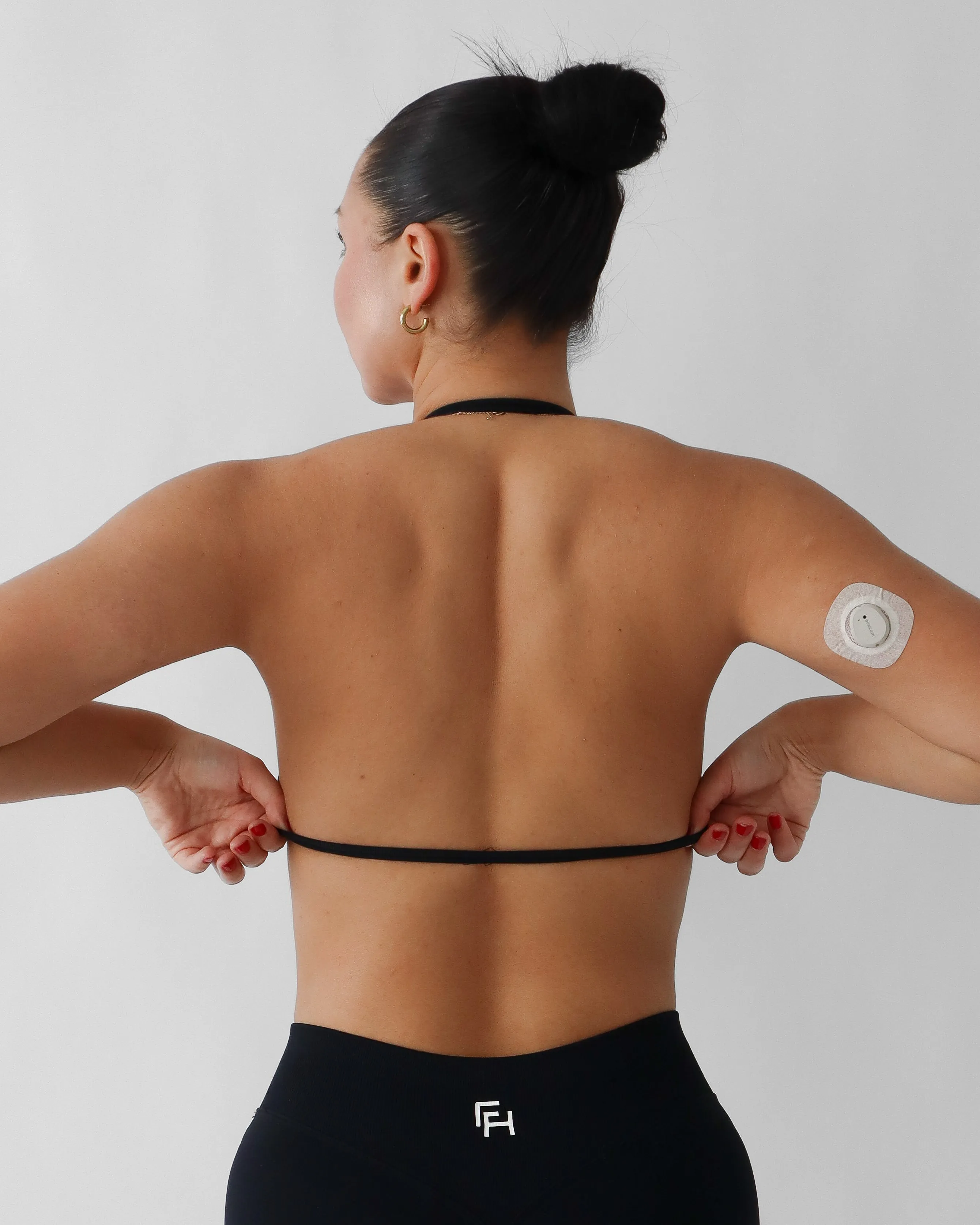 Ascend Halter Sports Bra - Black sold by First Health Apparel product image thumbnail 4