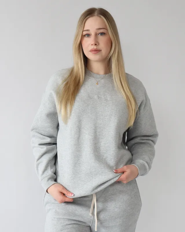 Legacy Crewneck - Heather Gray sold by First Health Apparel