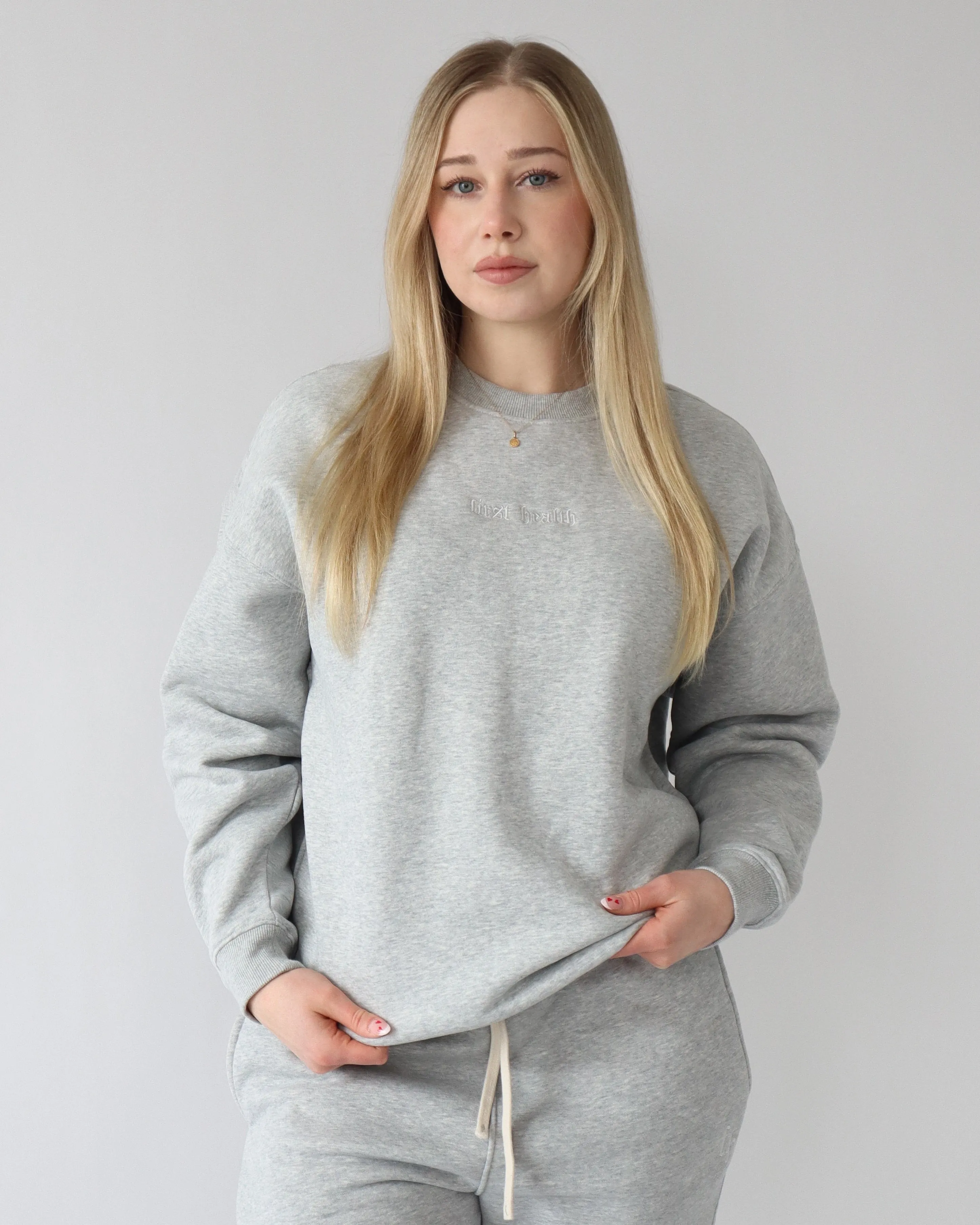 Legacy Crewneck - Heather Gray sold by First Health Apparel