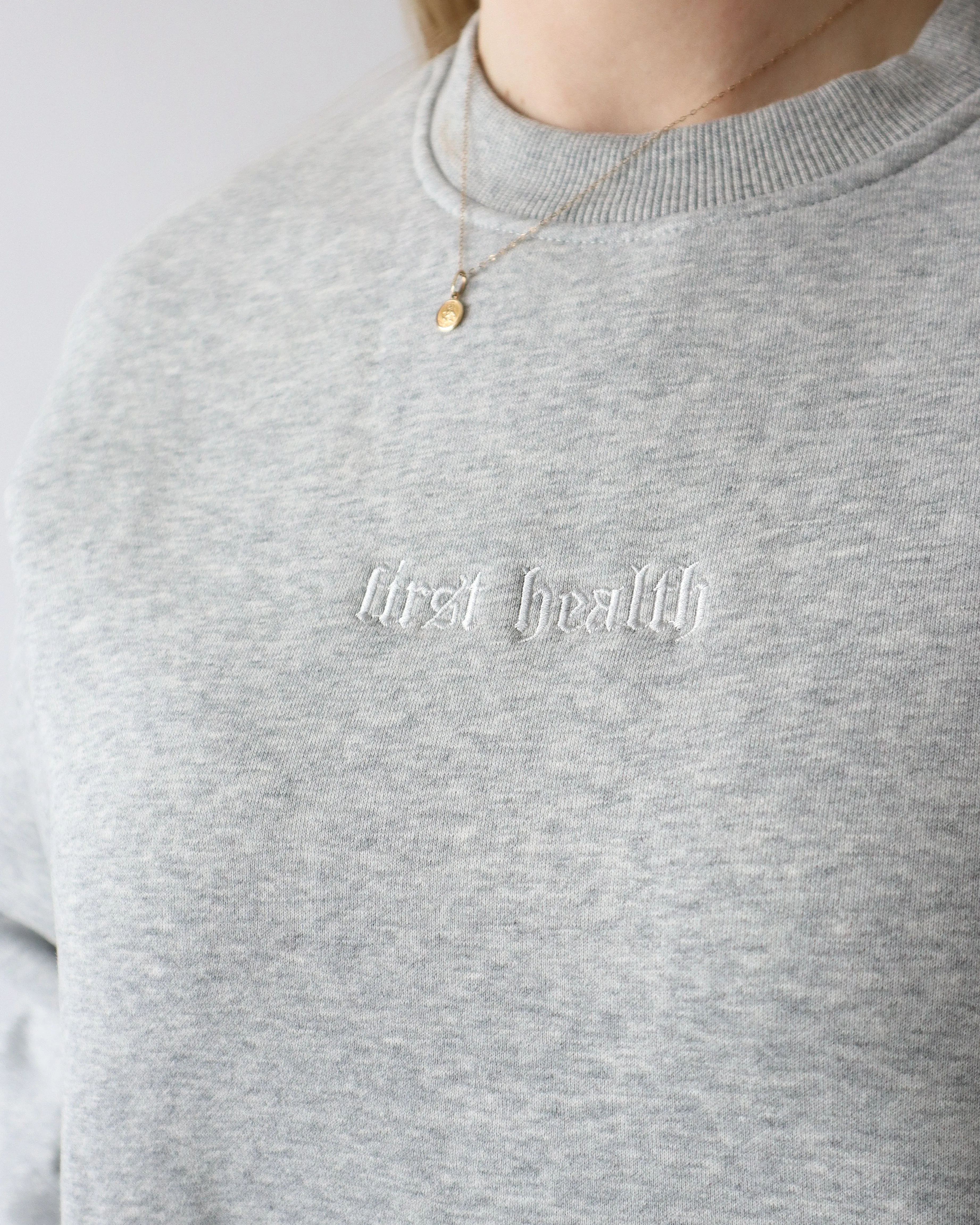 Legacy Crewneck - Heather Gray sold by First Health Apparel product image thumbnail 4