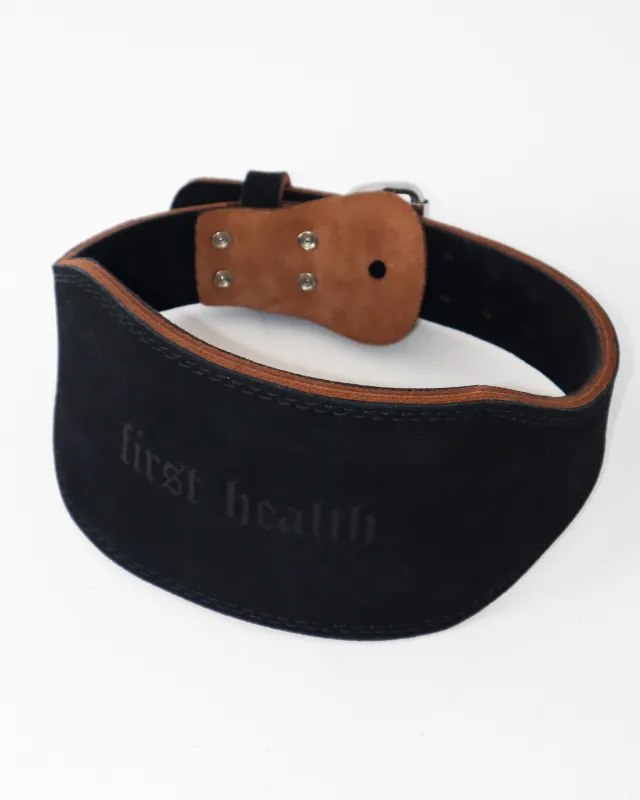 7MM Suede Leather Buckle Lifting Belt sold by First Health Apparel