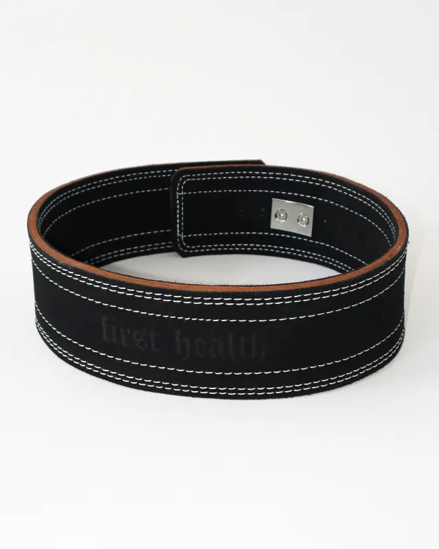 10mm 4" Suede Leather Lever Belt sold by First Health Apparel