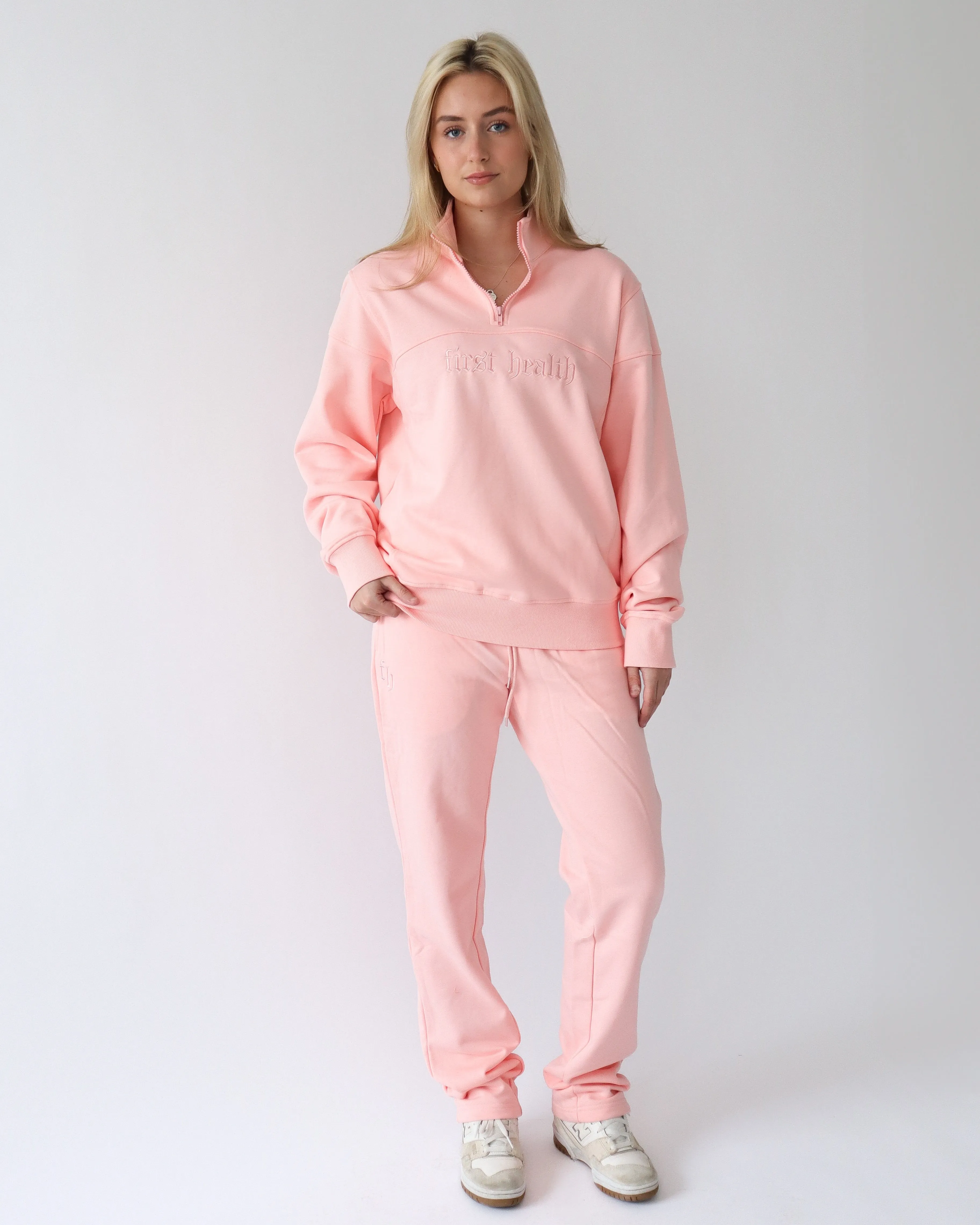 Essential Quarter Zip - Blush sold by First Health Apparel product image thumbnail 4
