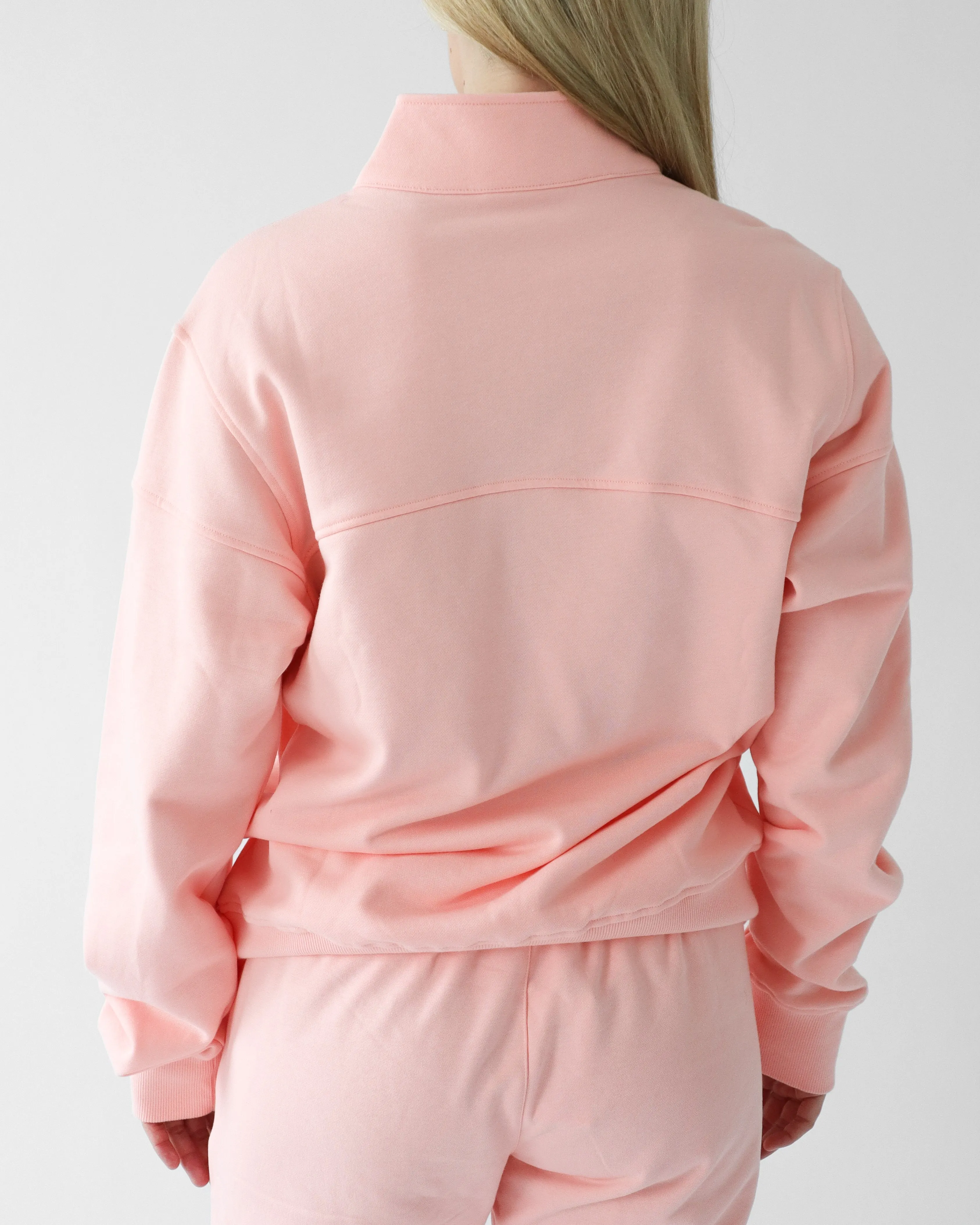 Essential Quarter Zip - Blush sold by First Health Apparel product image thumbnail 3