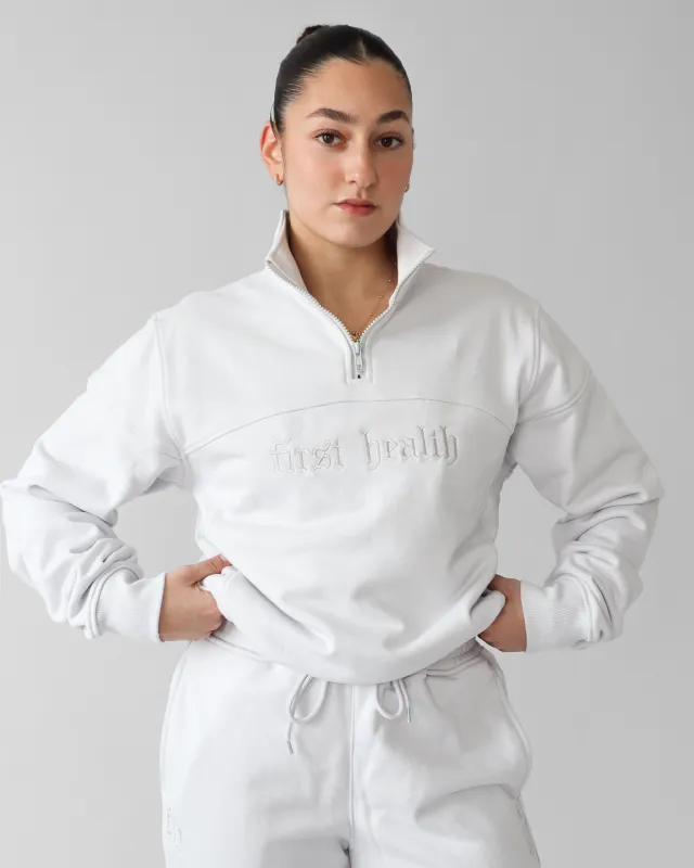 Essential Quarter Zip - Gray sold by First Health Apparel