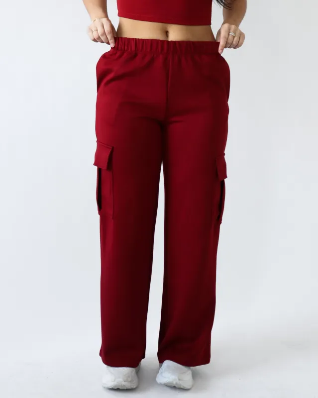 Everyday Cargo Pant 30" - Ruby sold by First Health Apparel