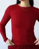 Essential Ribbed Longsleeve - Ruby sold by First Health Apparel