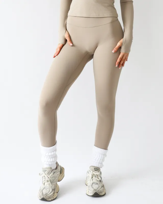 Adapt Leggings - Taupe sold by First Health Apparel