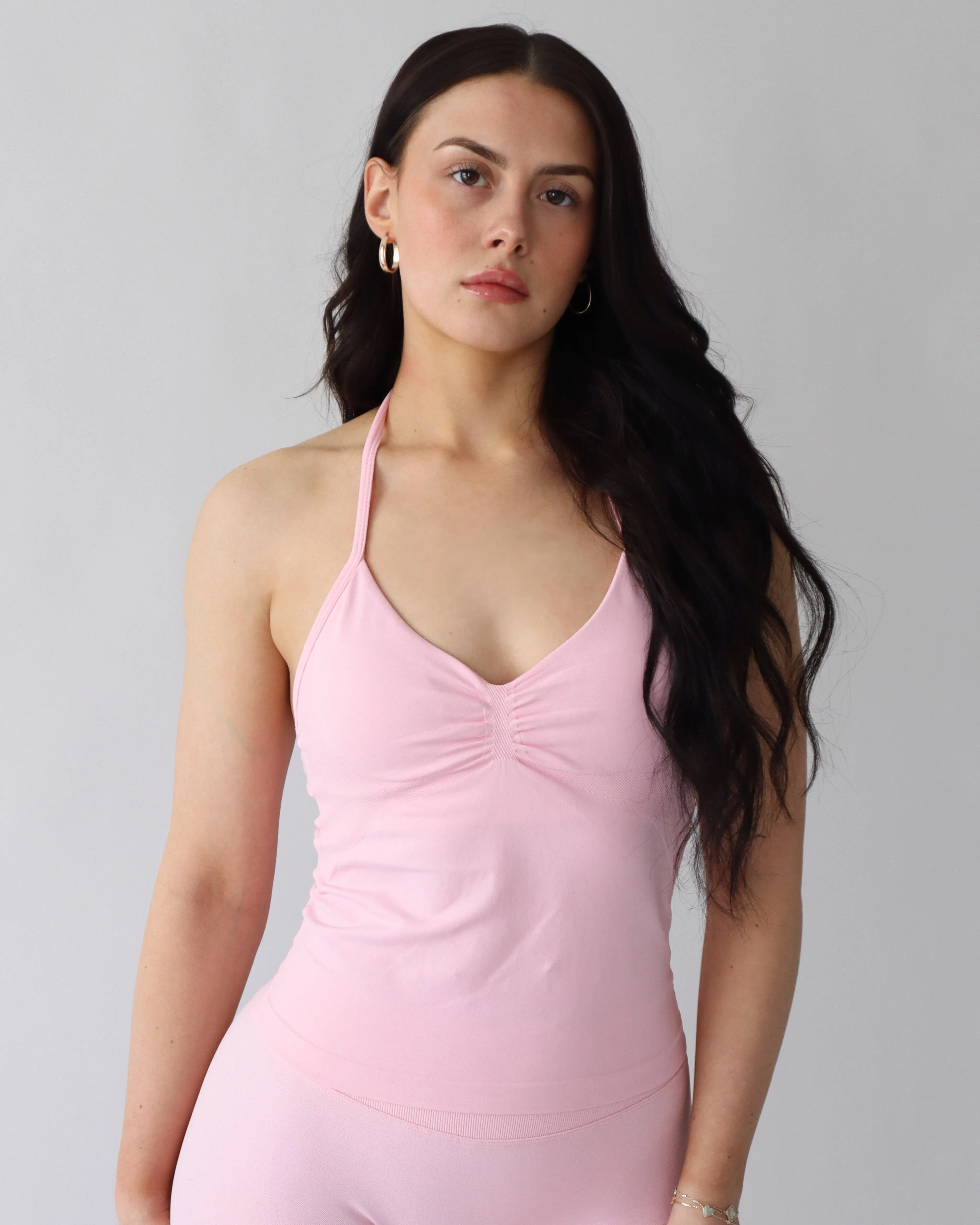 Ascend Halter Tank Top - Blush sold by First Health Apparel